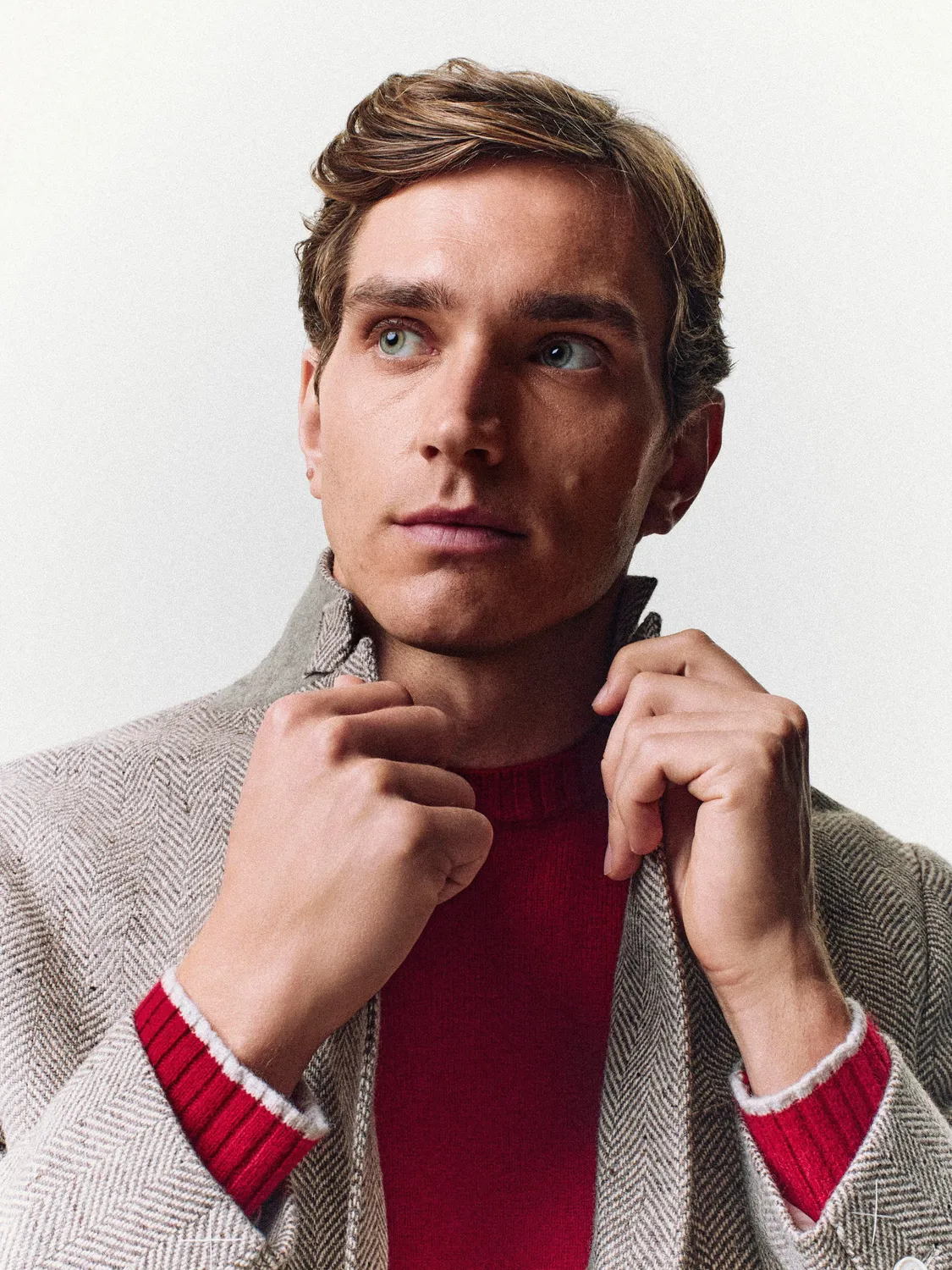 Paul Taylor Giacca Monopetto Misto Lana Spina Camel Sfoderata