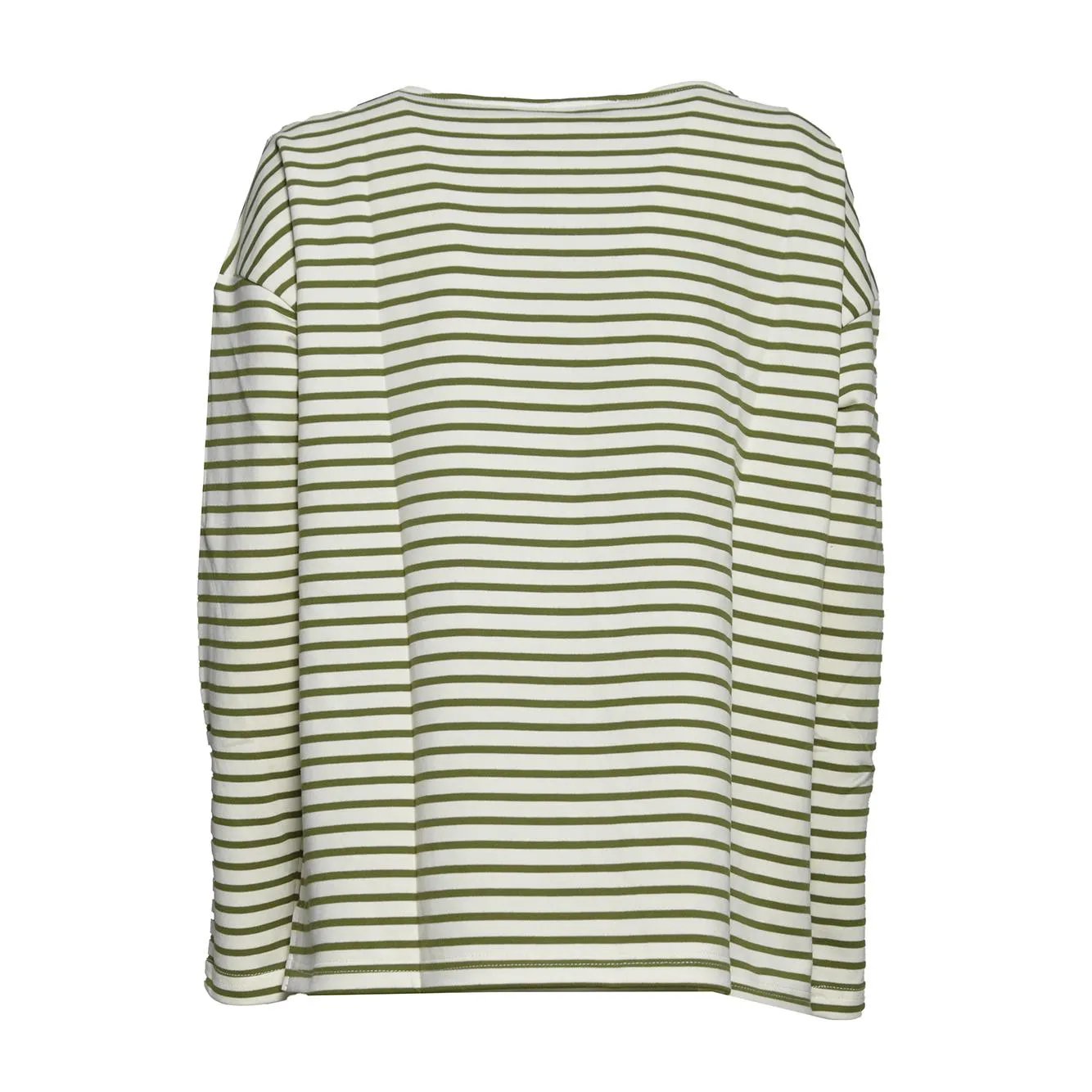 JcSophie L3006LOLA maglia verde maniche lunghe righe