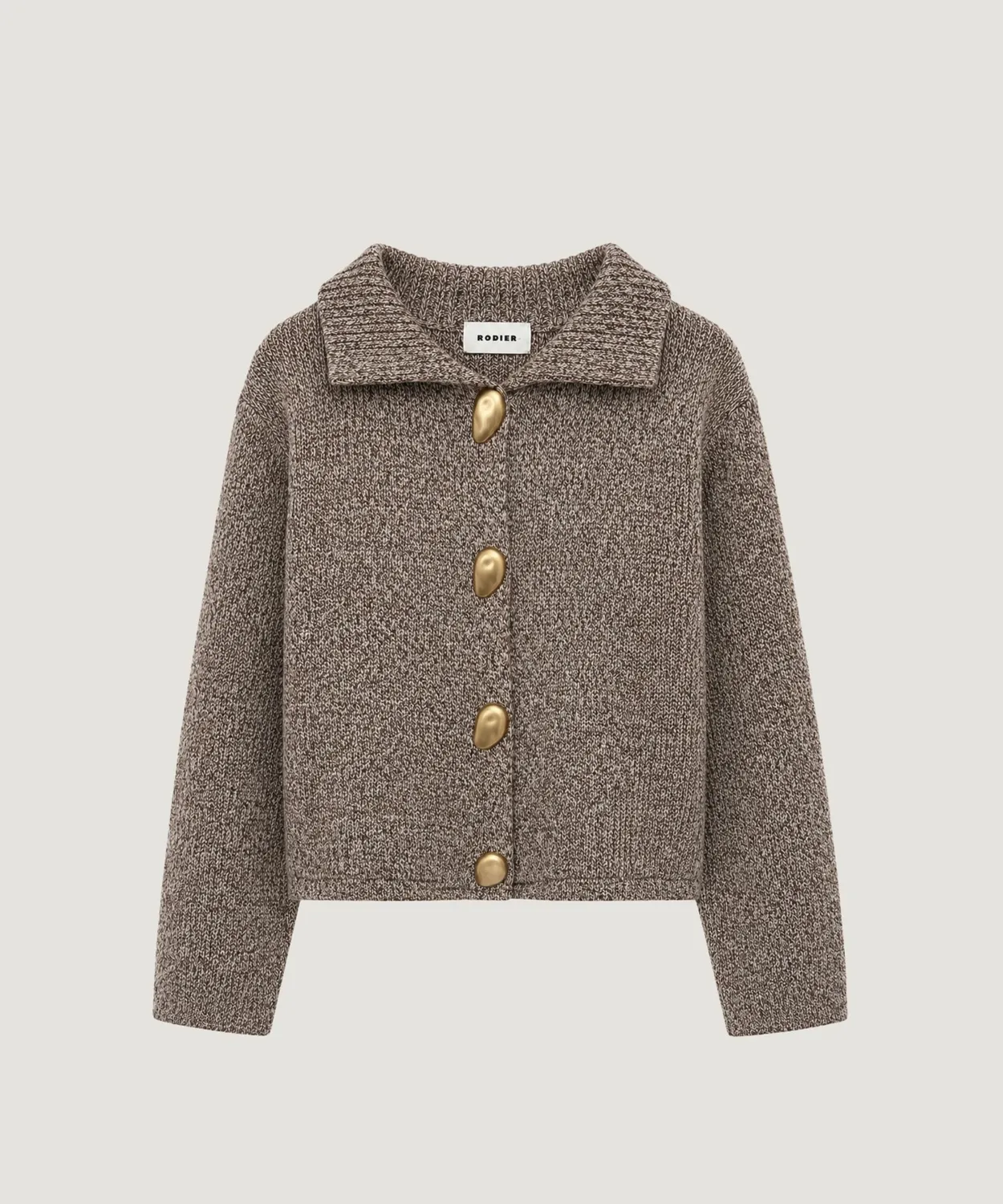 Rodier Cardigan in maglia cardigan marrone L