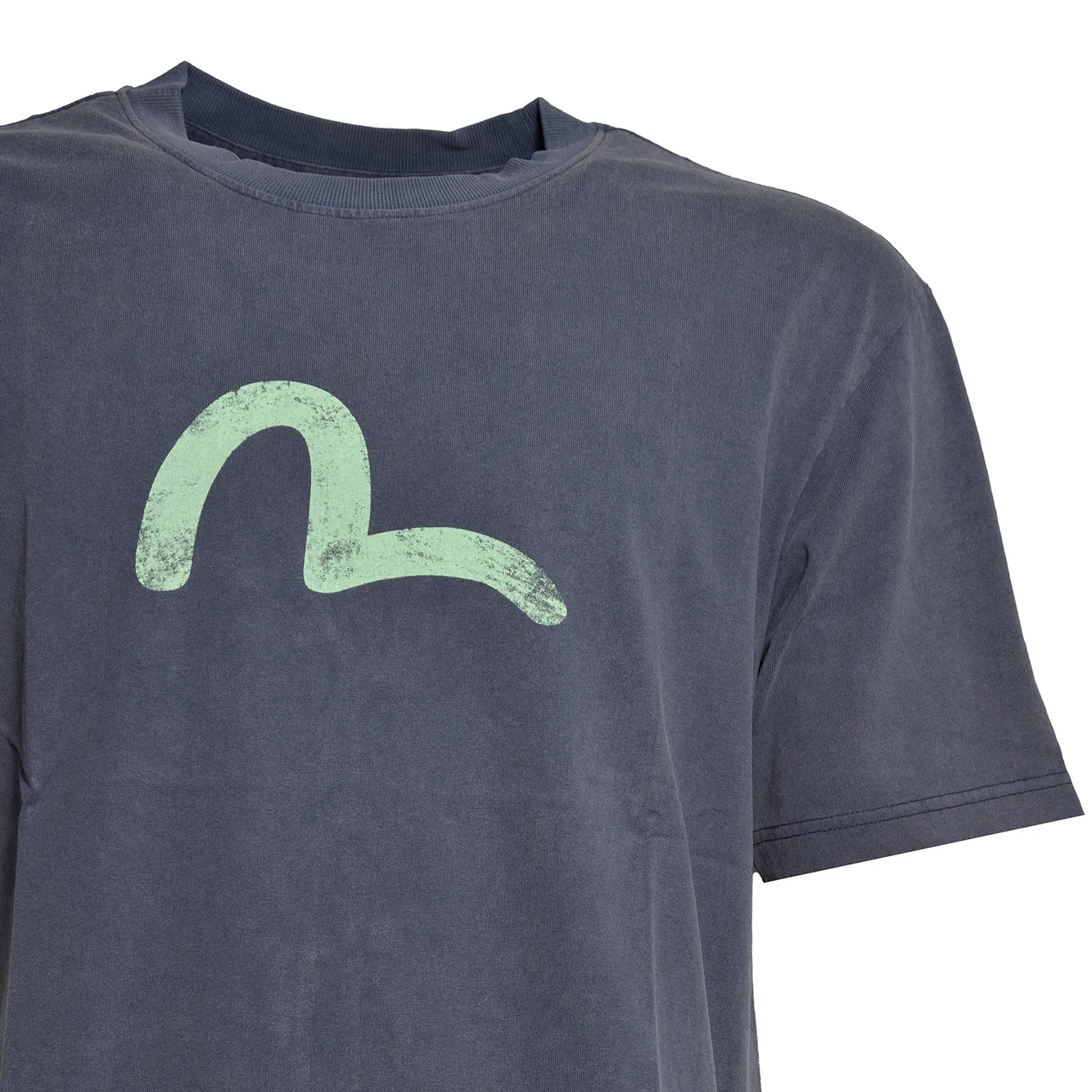 Evisu Vintage Seagull 2EAEJM6TS6098 t-shirt blu navy