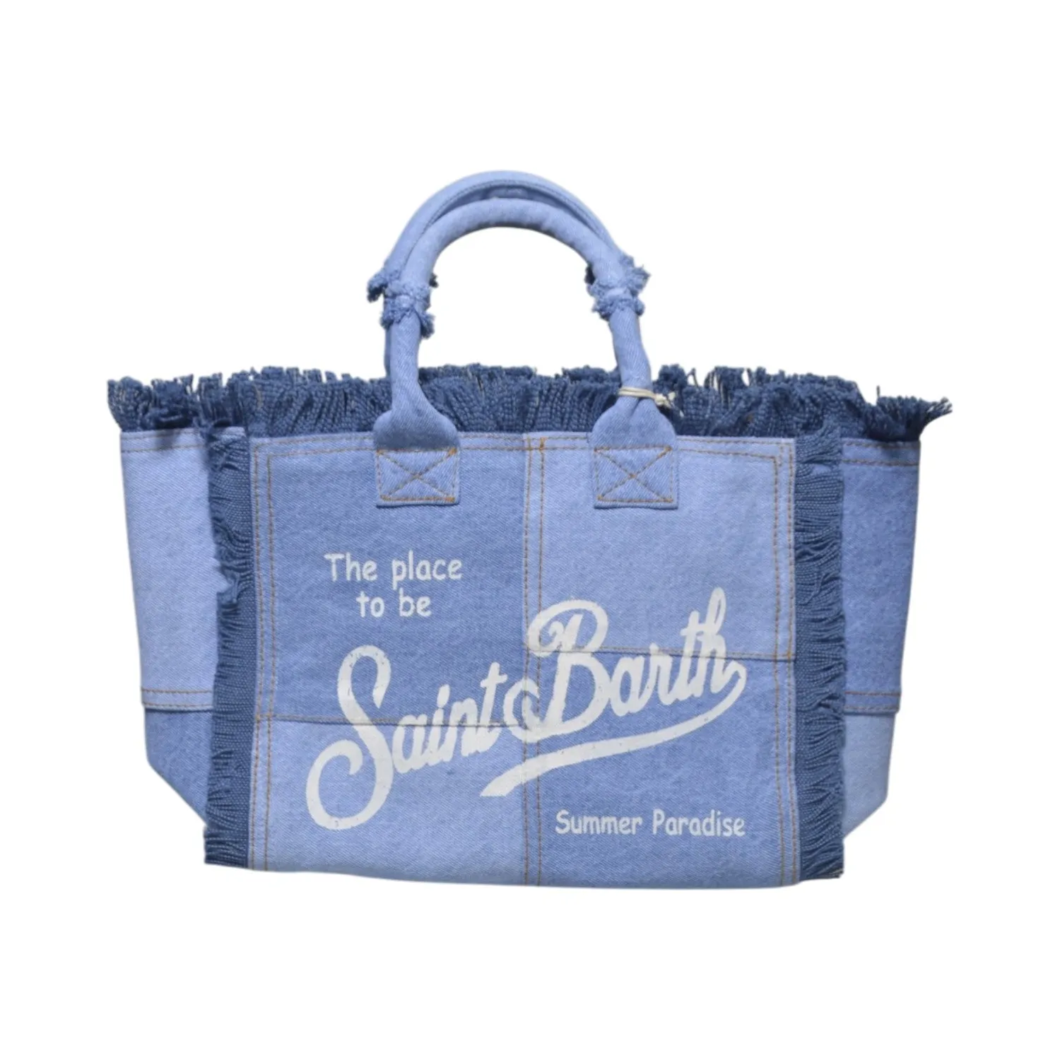 Saint Barth COL0001 borsa a mano denim con tracolla