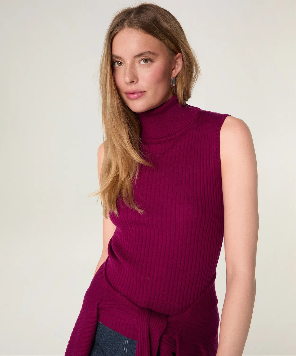 Rodier Twin-Set Dolcevita Seta Lie De Vin Cardigan