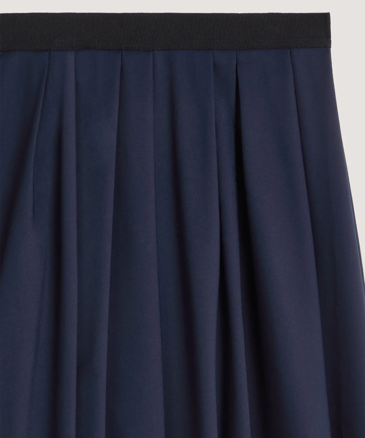 Rodier Gonna lunga svasata polpaccio blu navy