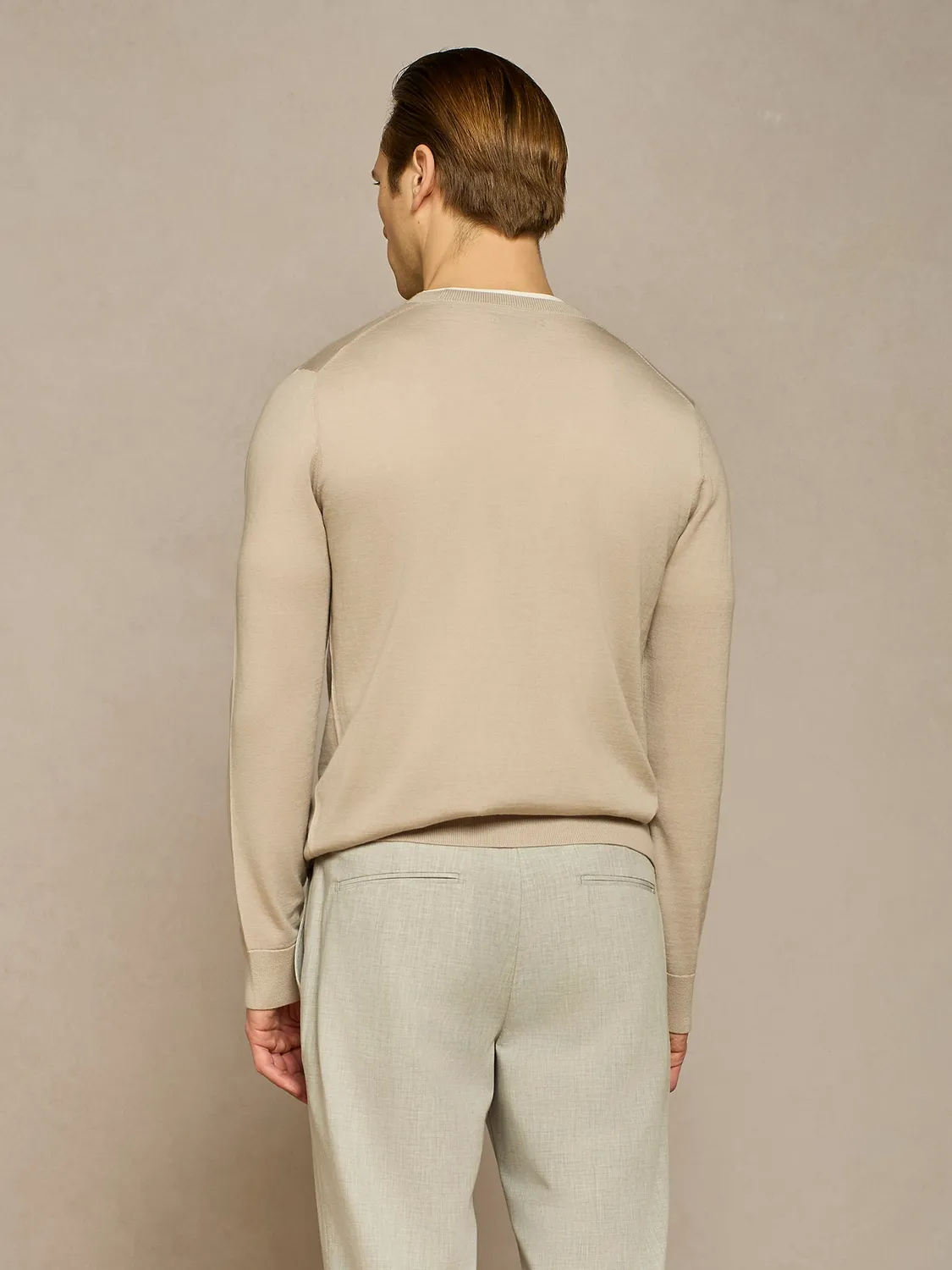 Paul Taylor cardigan maglia misto seta burro bottoni