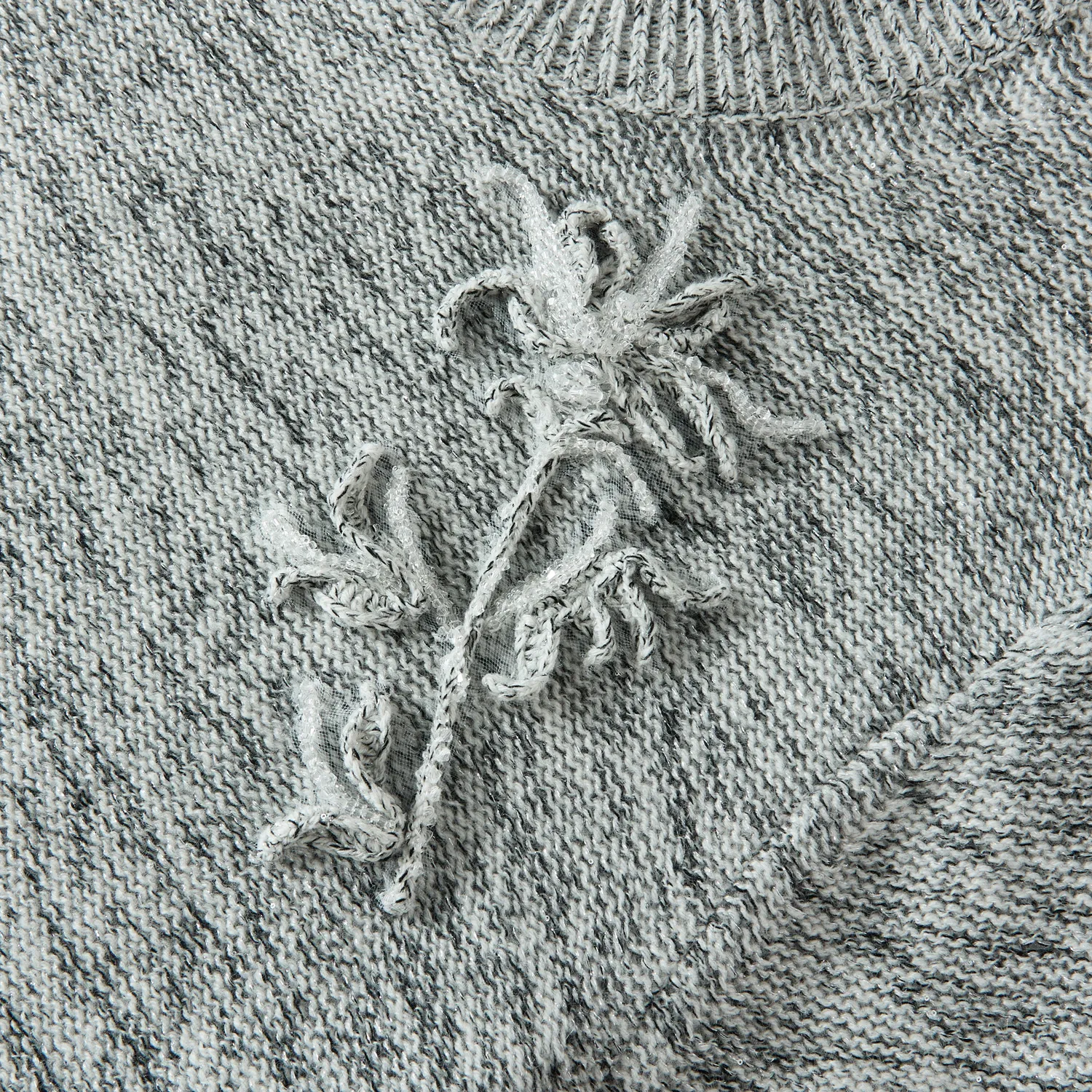 Ports Ash Grey Maglione cashmere lana grigio cenere