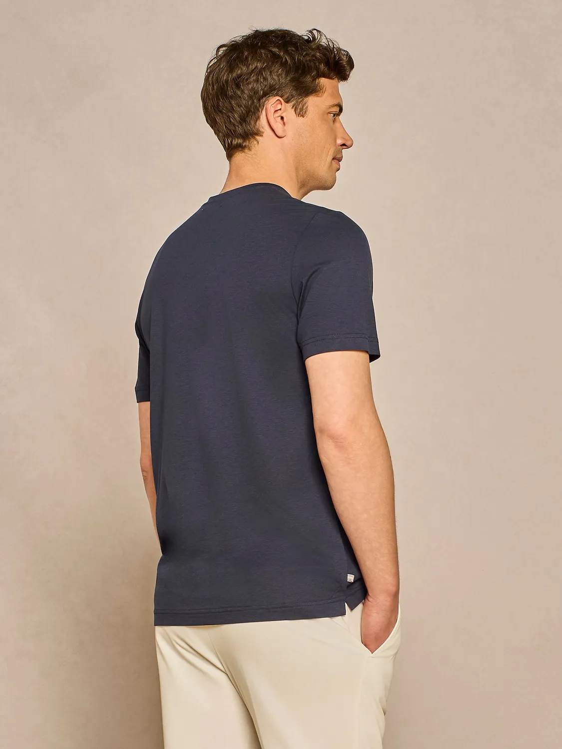 Paul Taylor t-shirt fluid jersey blu ultralight