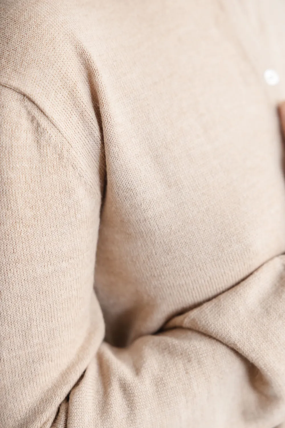 Jyoti Fair Works Navan cardigan baby alpaca beige