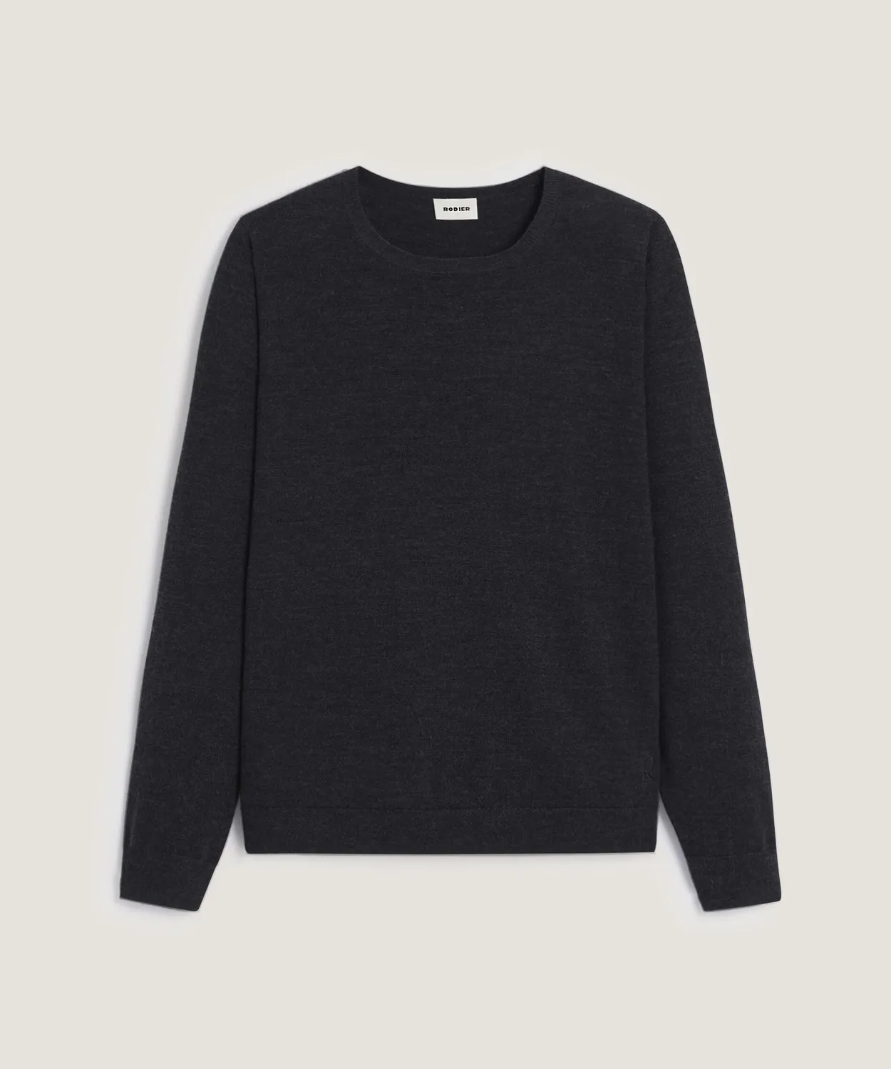 Rodier maglione girocollo merino antracite