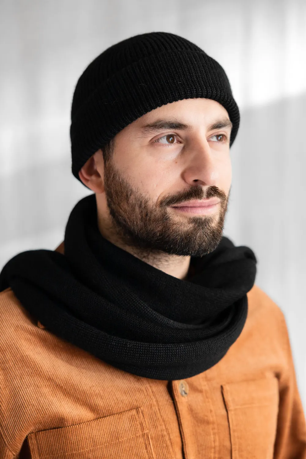 Jyoti Tarma cappello baby alpaca nero