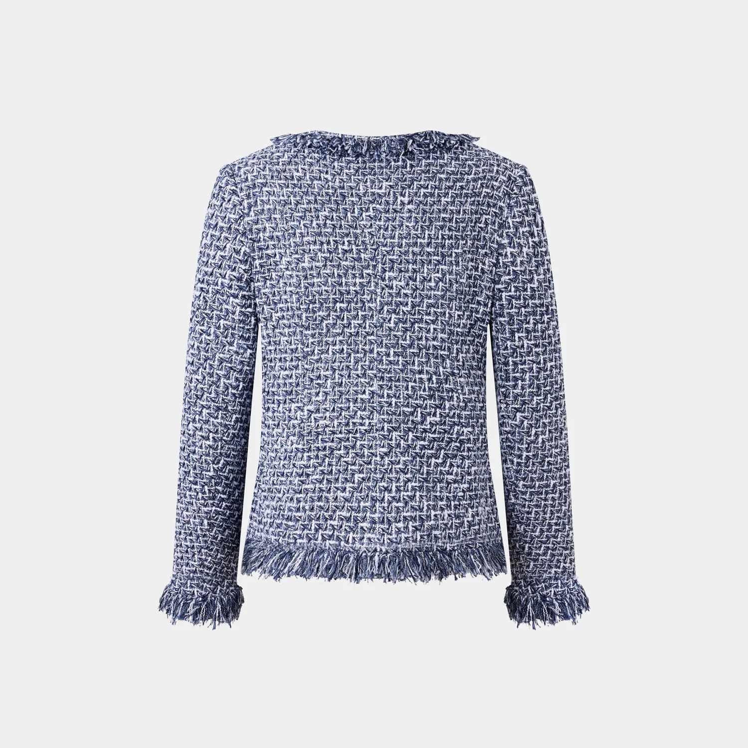 Ports giacca tweed viola femme mix elegante