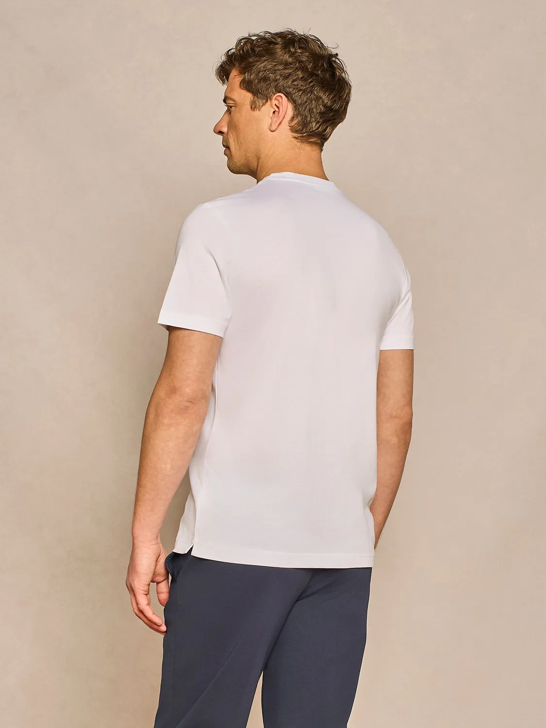 Paul Taylor t-shirt regular bianca fluid jersey leggera