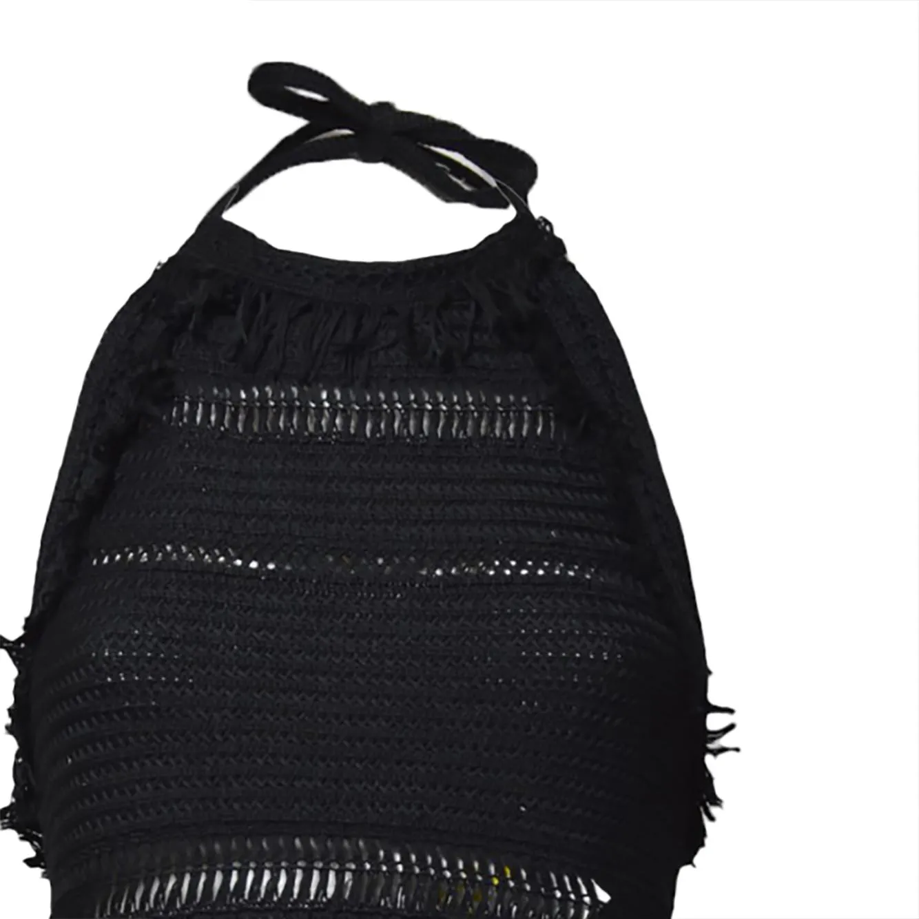 Marant Etoile Araliane PU0660FAC1L09E top nero macramè