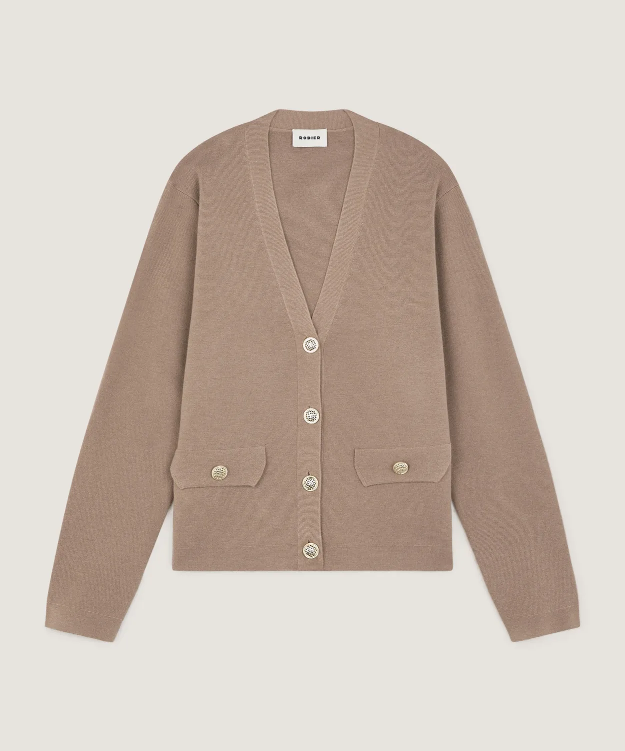 Rodier giacca corta maglia Milano marrone moka