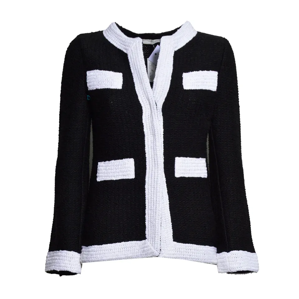Charlott 749600 blazer nero bianco bicolore