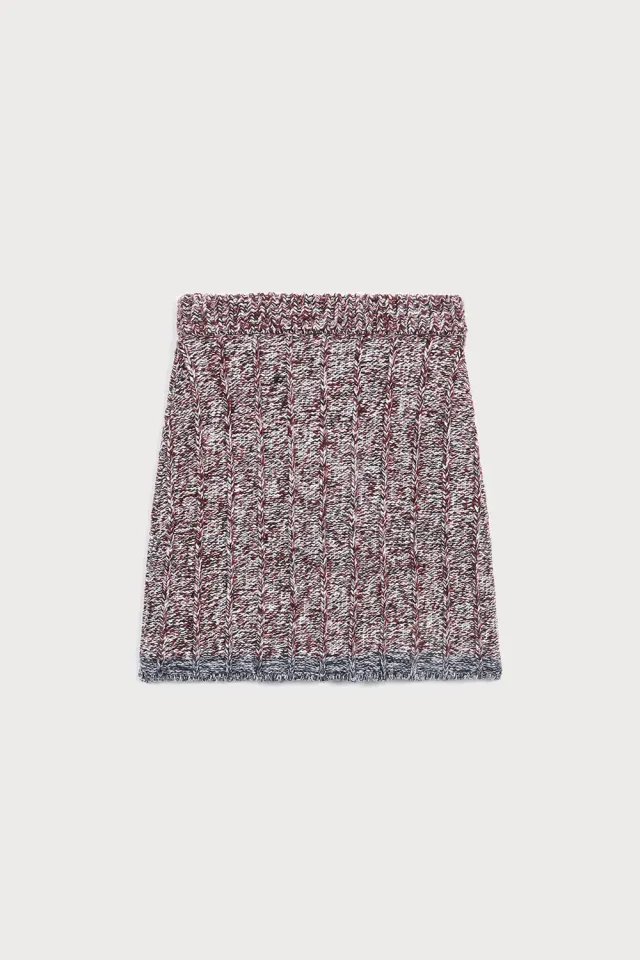 PORTS 1961 Bauhaus gonna bordeaux maglia lana