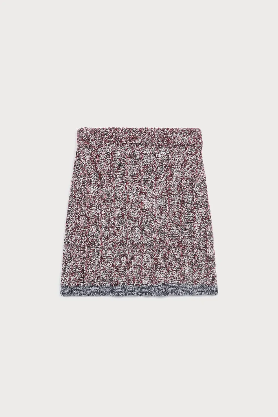 PORTS 1961 Bauhaus gonna bordeaux maglia lana
