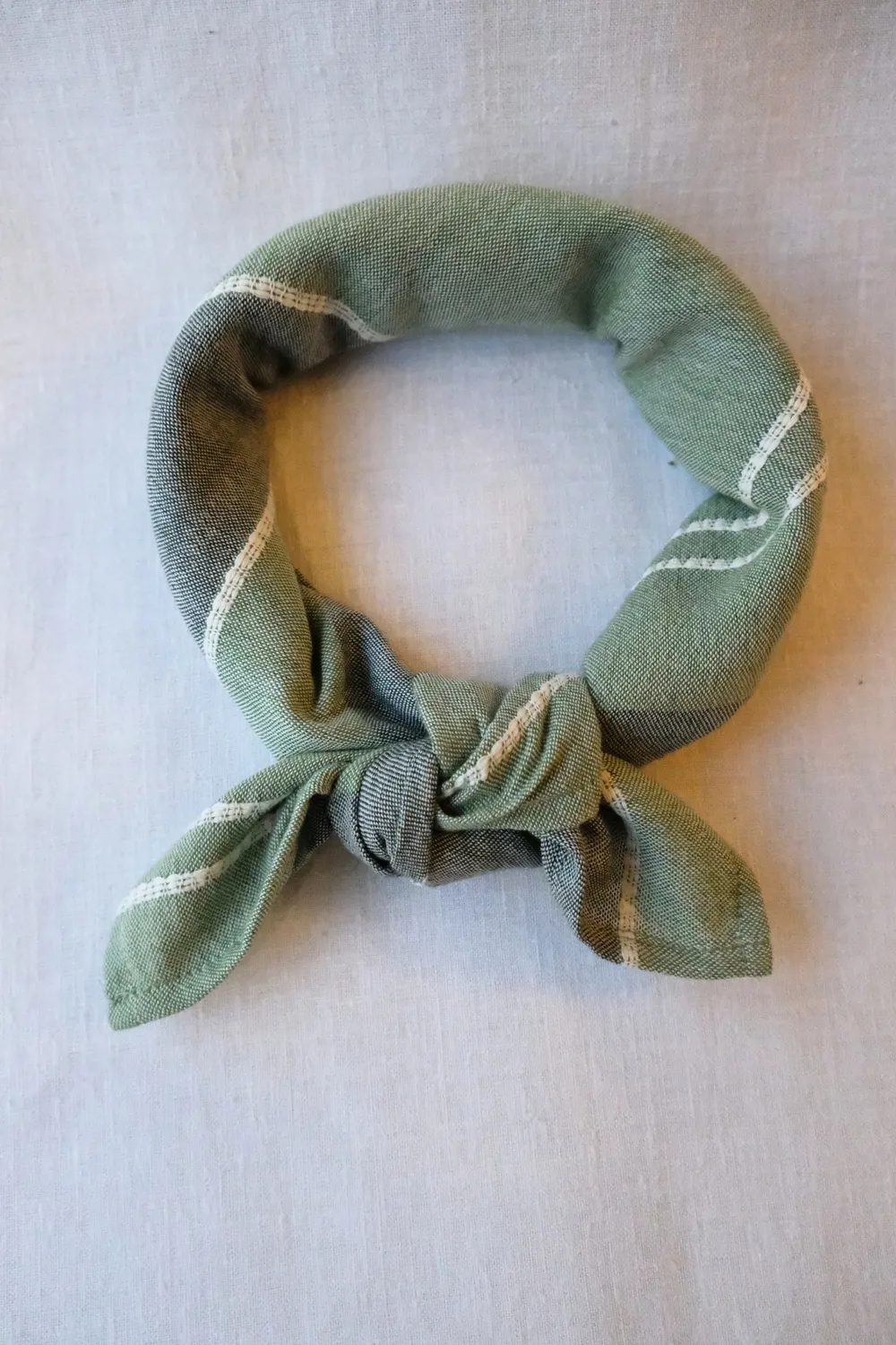 Jyoti Dupatti bandana sciarpa cotone blu verde