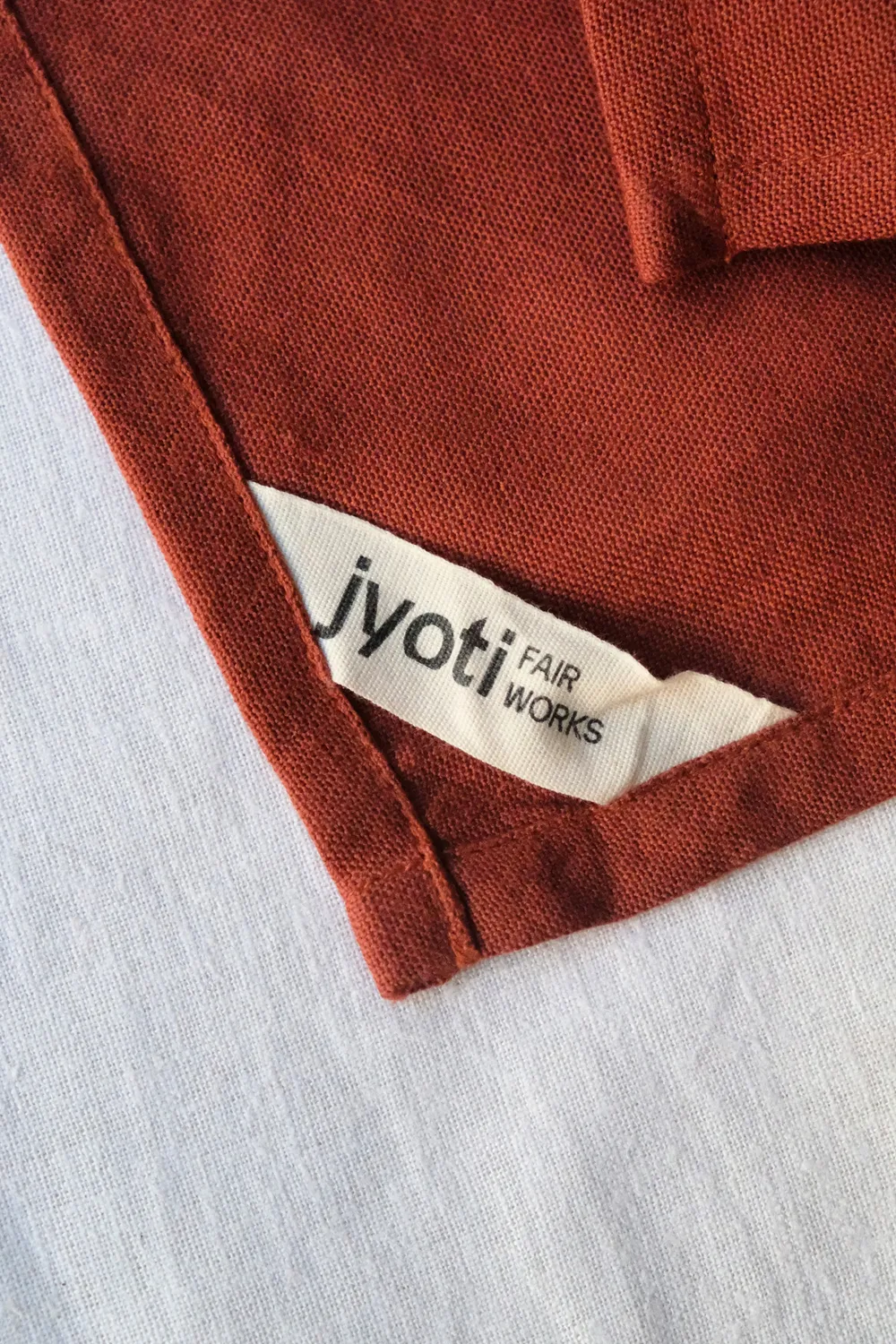 Jyoti Dupatti foulard cotone mogano leggero