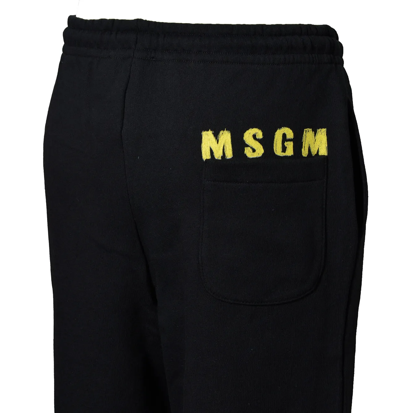 MSGM Junior F6MSJUFP016 pantalone cotone nero ragazzo