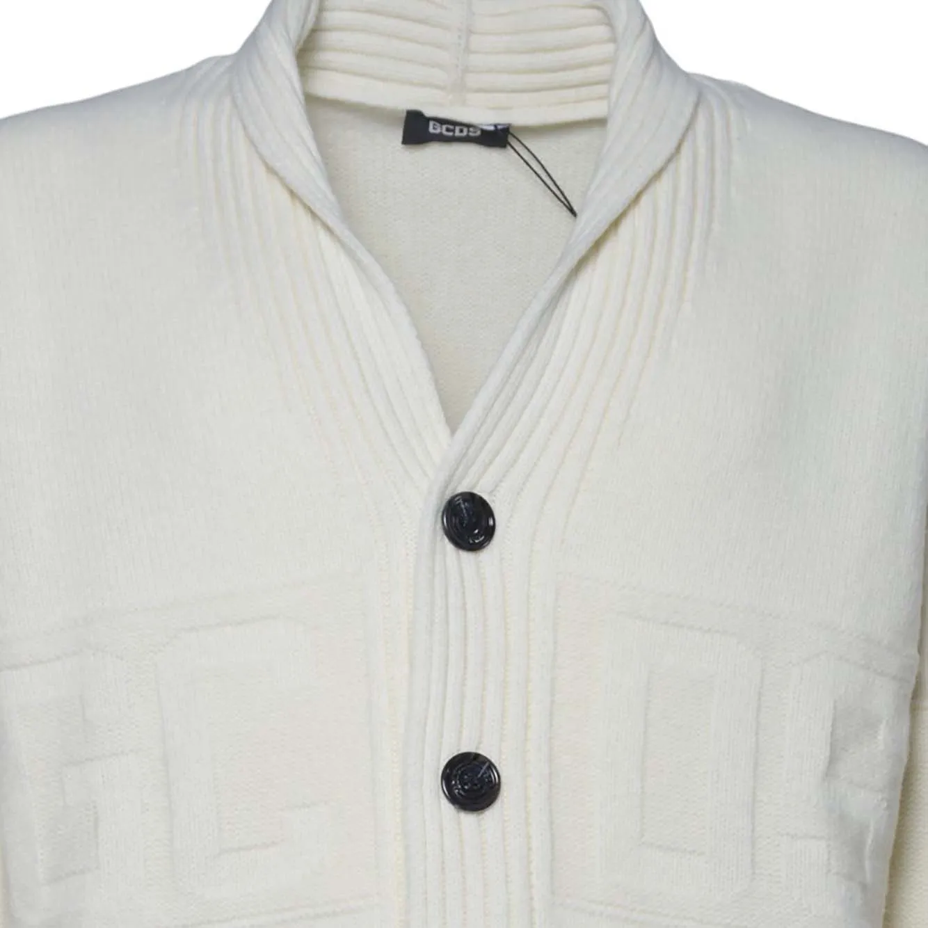 Gcds B2CM1804KI8 cardigan donna avorio a bottoni
