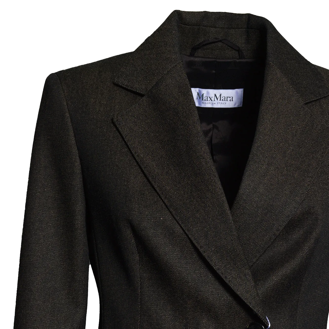 Max Mara 2621046022600 giacca marrone lana vergine