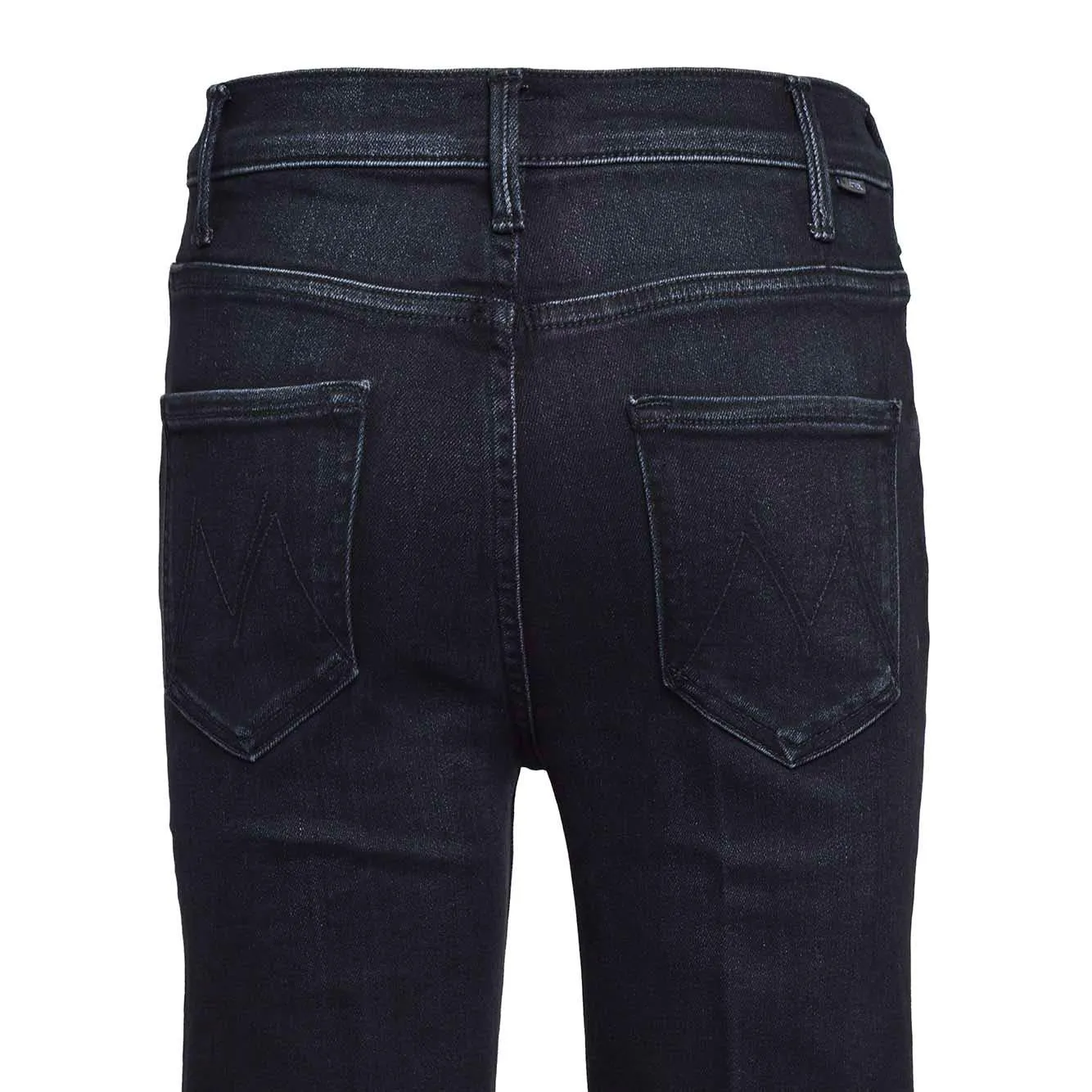 Mother The Hustler Ankle Fray jeans nero