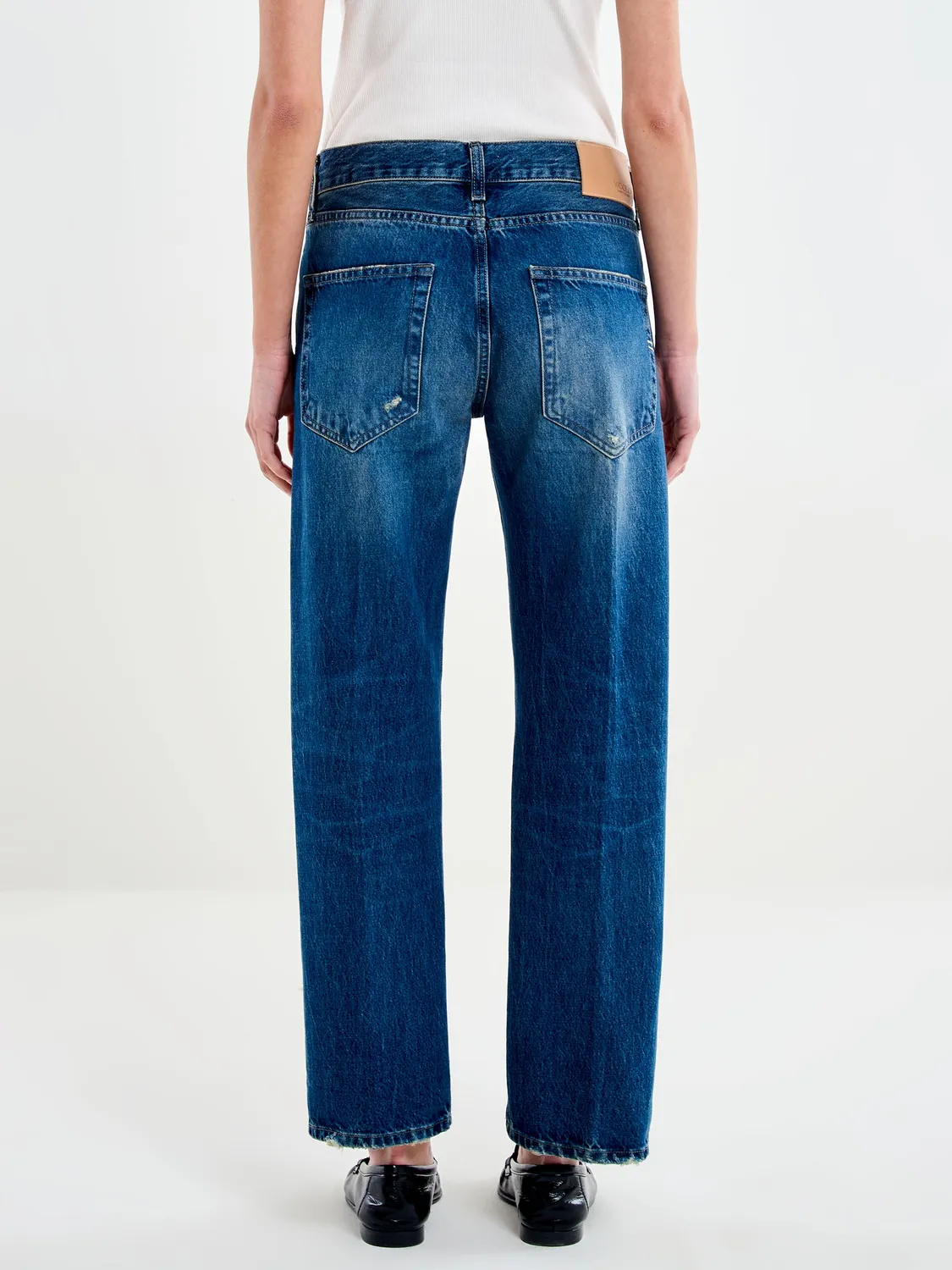 Vicolo Jeans Zeke Relaxed cropped blu taglie XS-L