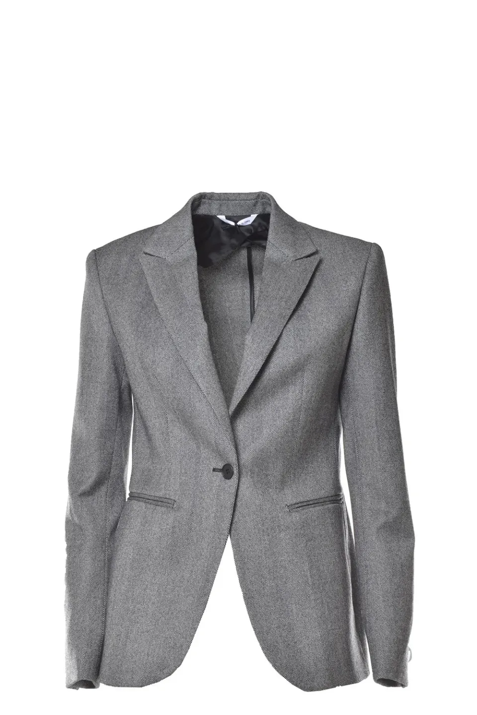 Tonello 02G68805259R blazer lana spigato grigio taglia 48