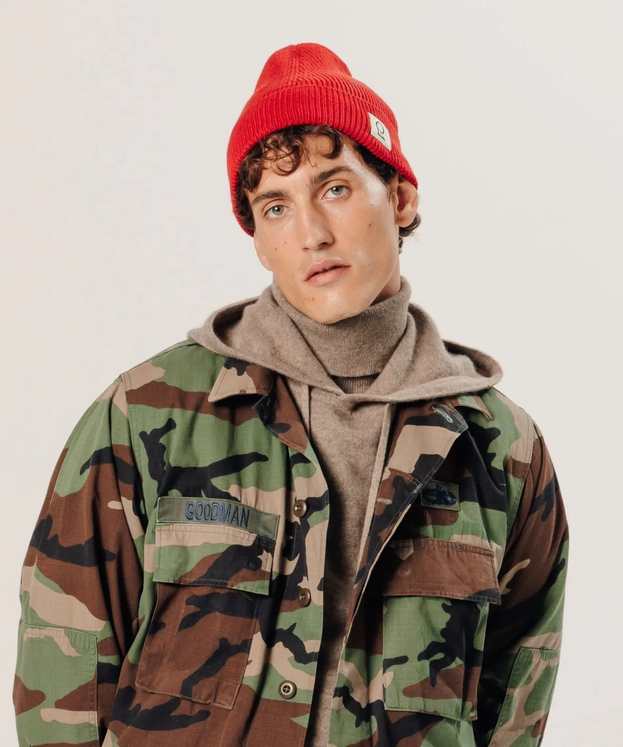 Rodier Cappello Lana Merino berretto rosso vermiglio