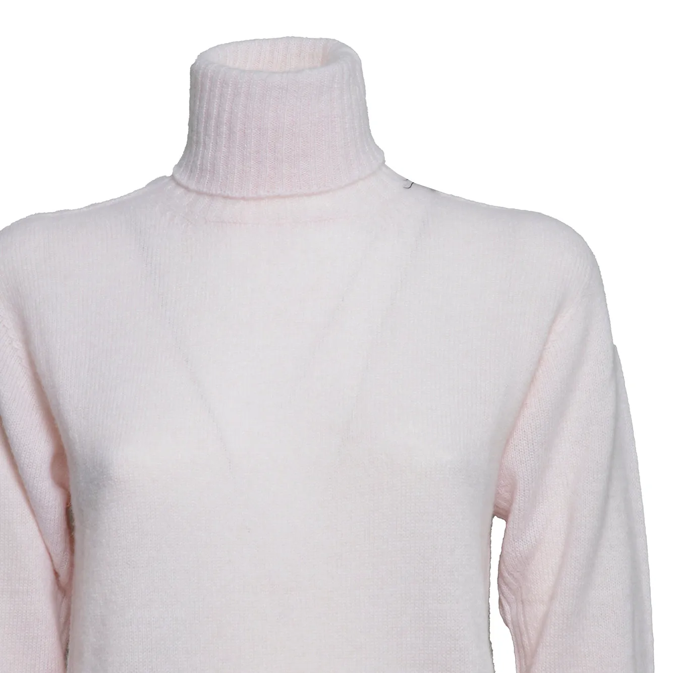 Solotre M3AC0003 maglia collo alto rosa pallido