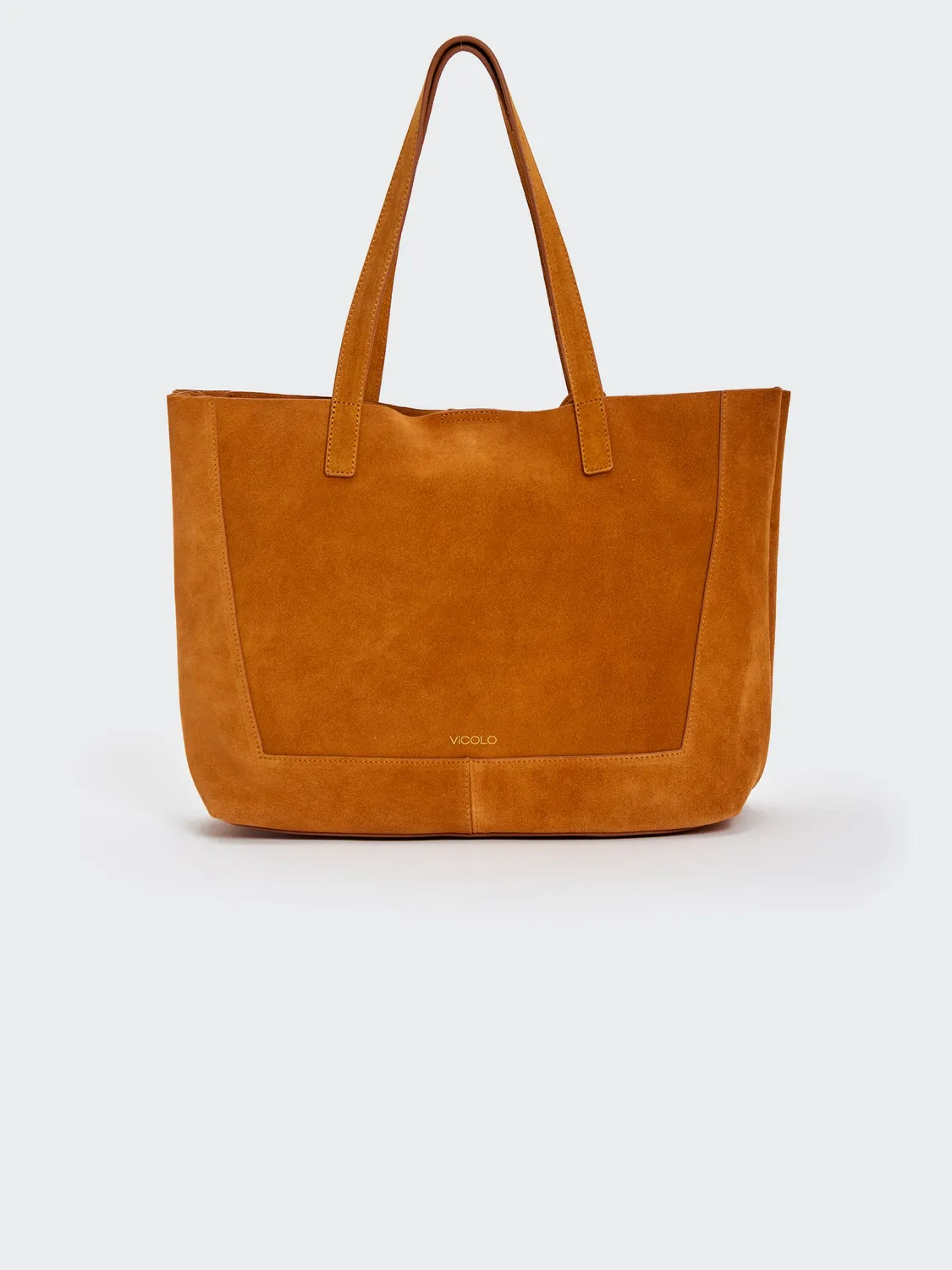 Vicolo Borsa Calida Tote Cuoio pelle borchie
