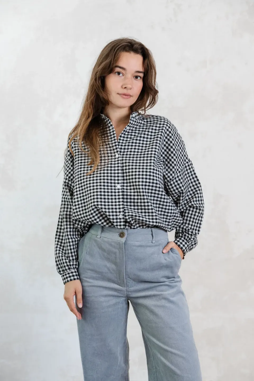 Jyoti Fair Works Hawali camicia cotone quadri oversize