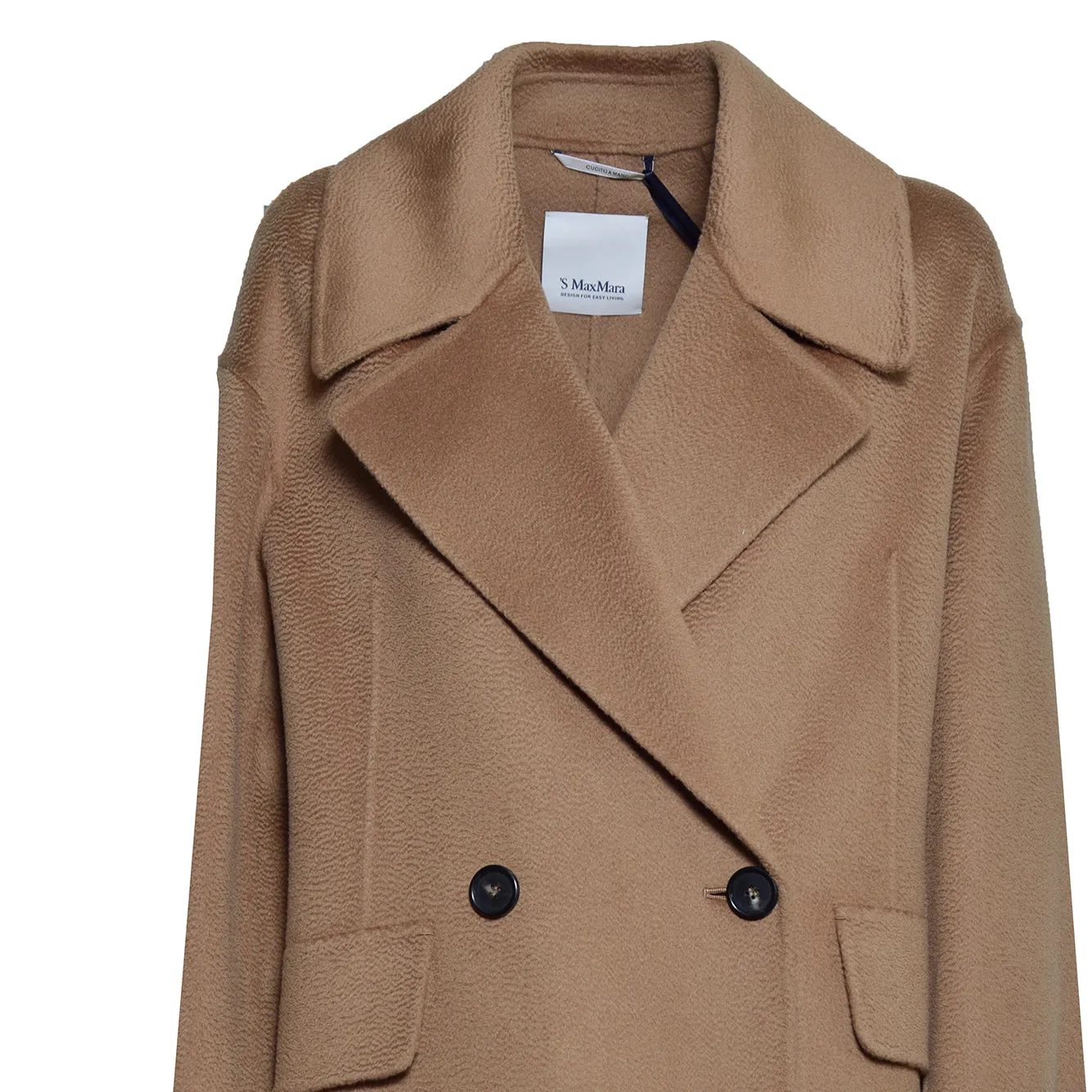 S Max Mara Bruno cappotto cammello lana cashmere