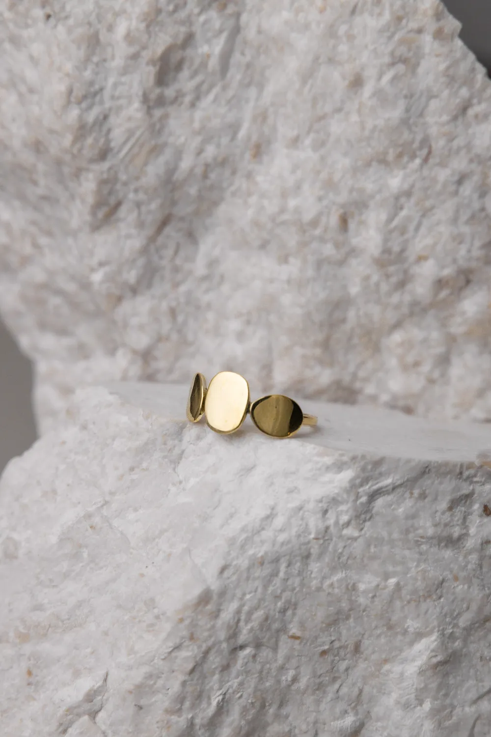 Jyoti Fair Works Patthar anello ottone