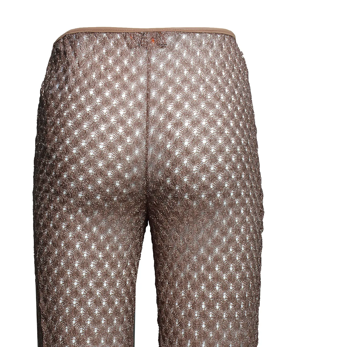 Missoni MC25SI00BR014D pantaloni marroni viscosa