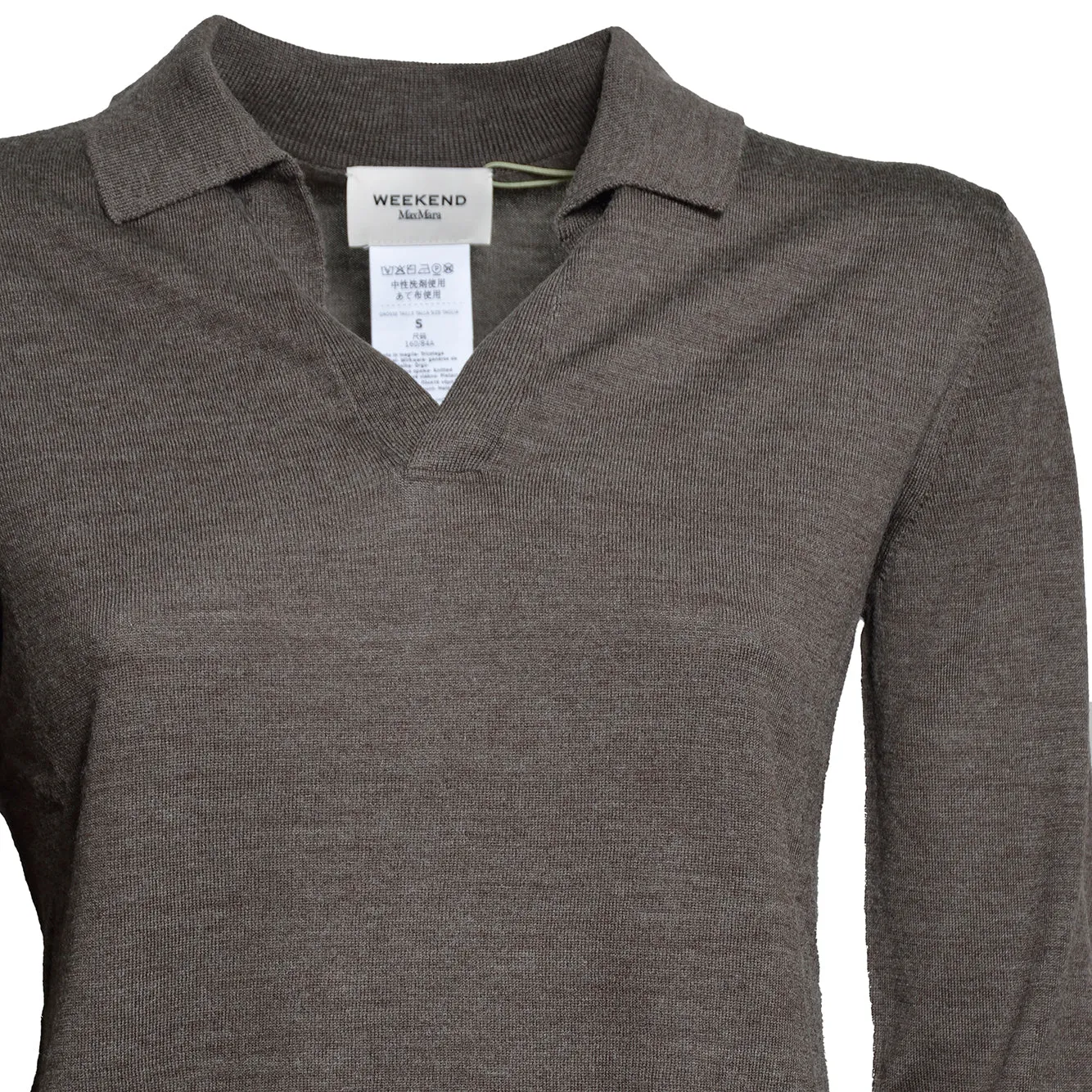 Max Mara Weekend cappa cardigan marrone lana
