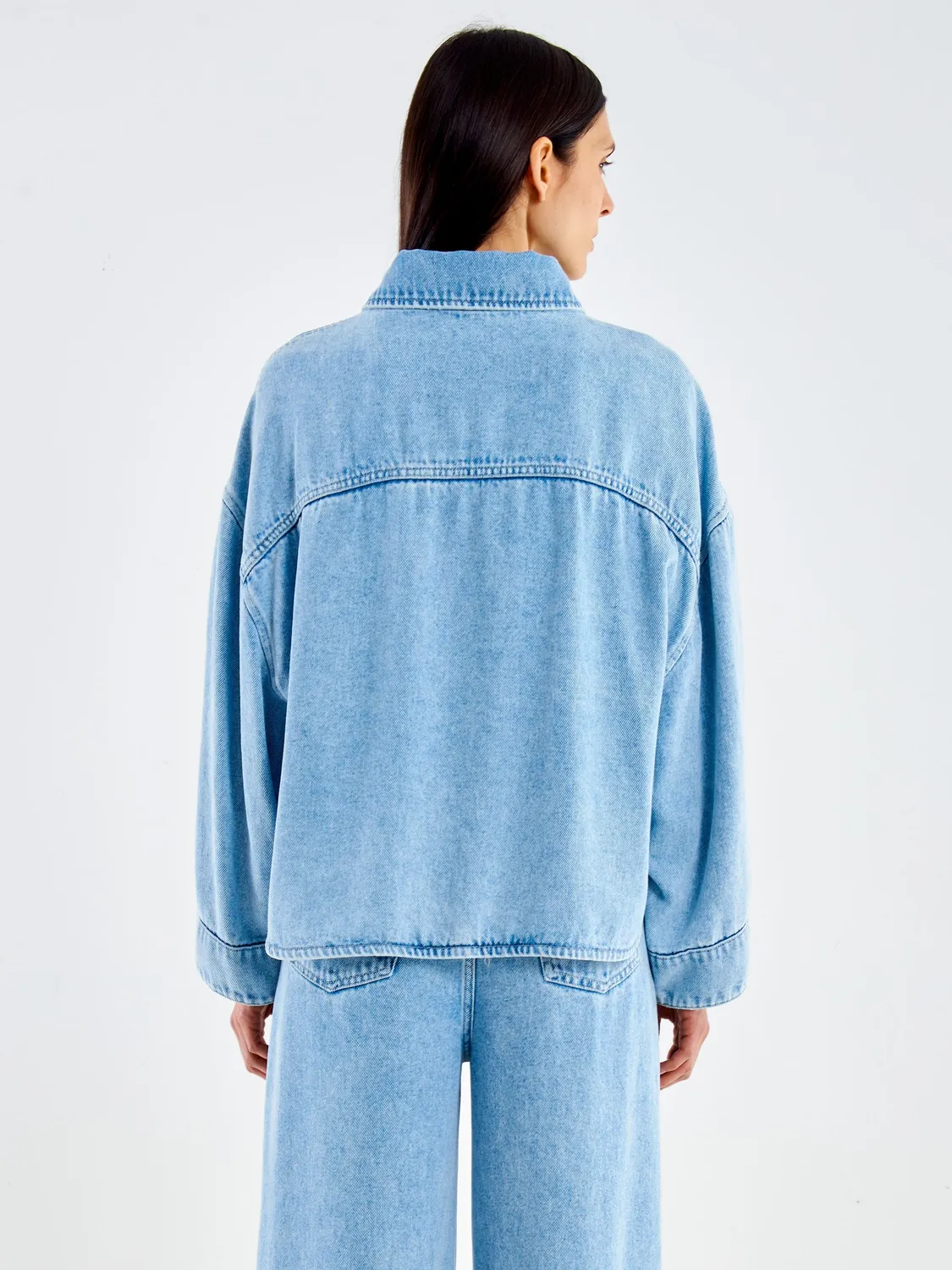 Vicolo Giacca in Denim Chiaro blu