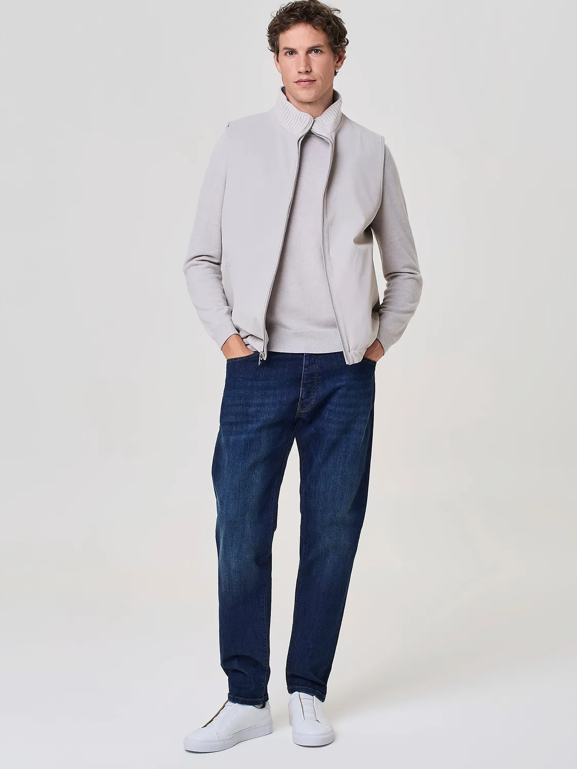 Paul Taylor pantalone denim blu cinque tasche metallo opaco