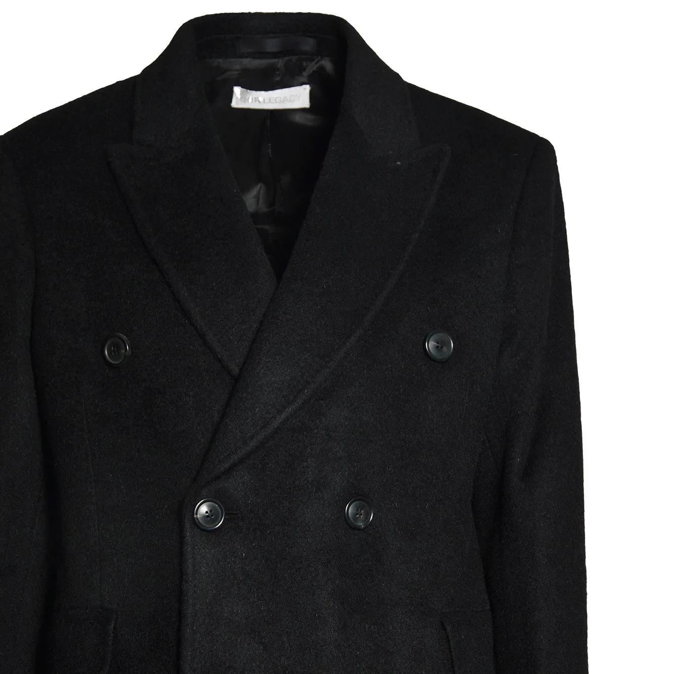 Our Legacy Whale M4201WB cappotto nero 46 mohair