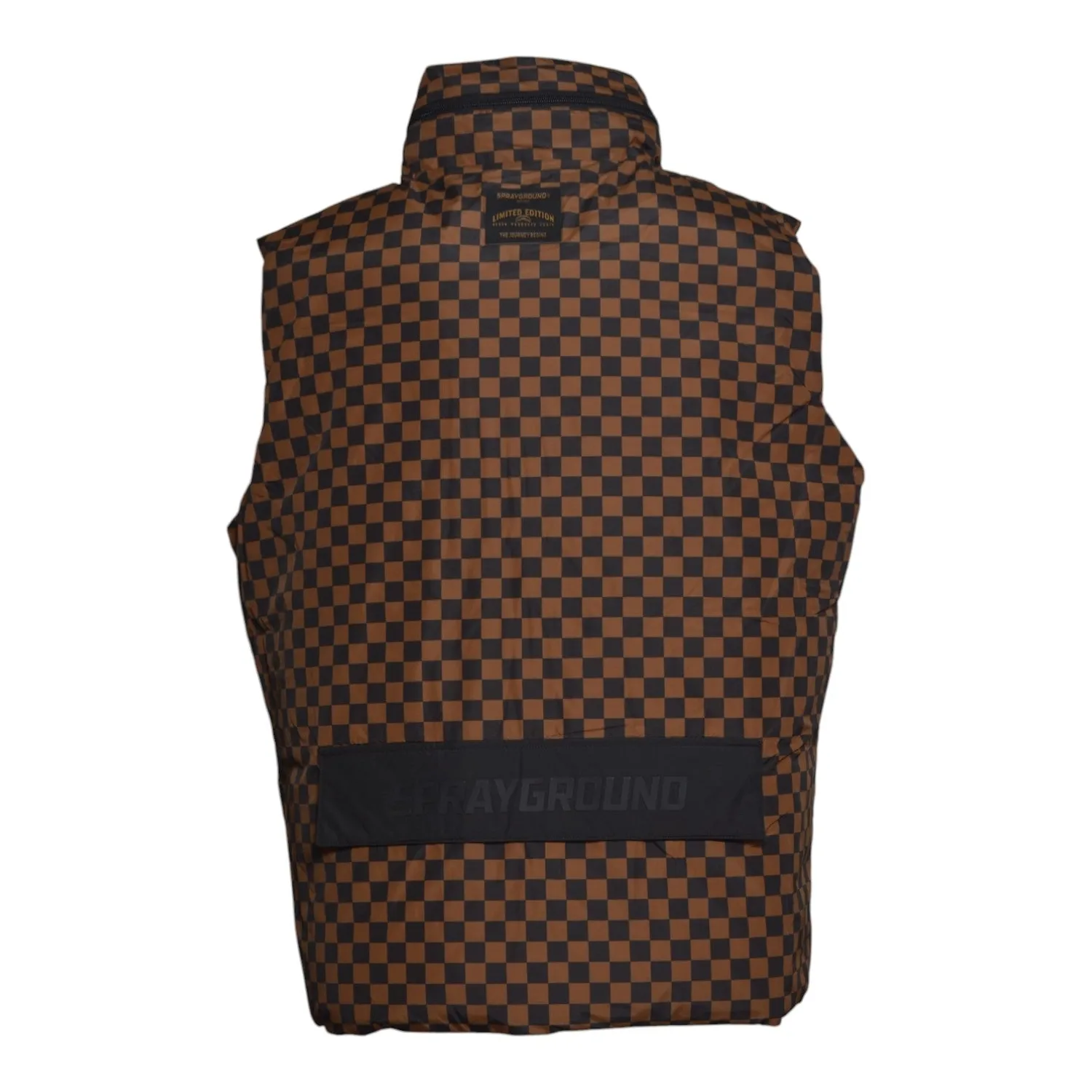 Sprayground SP994 gilet imbottito nero/marrone uomo