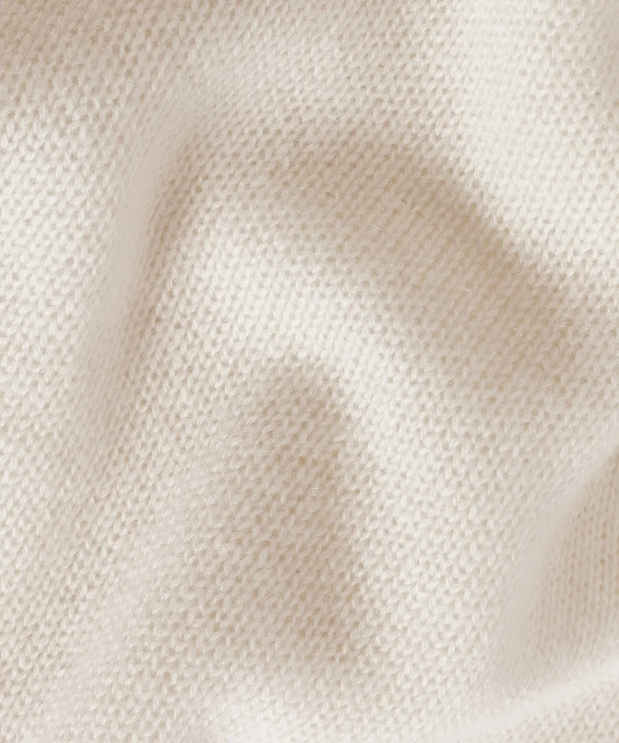Rodier Maglione Oversize Collo Alto Bianco Ecru Cashmere