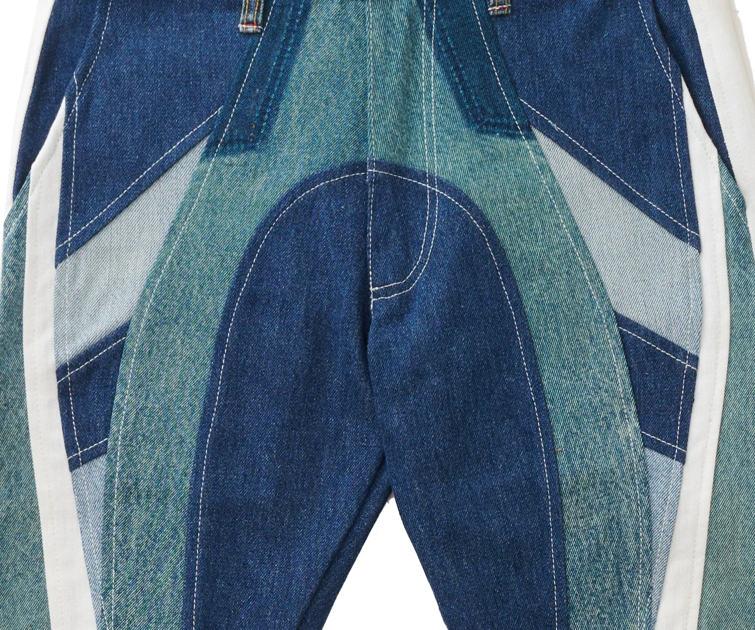 Marcello Pipitone Olimpia 1 jeans loose multicolor riciclato