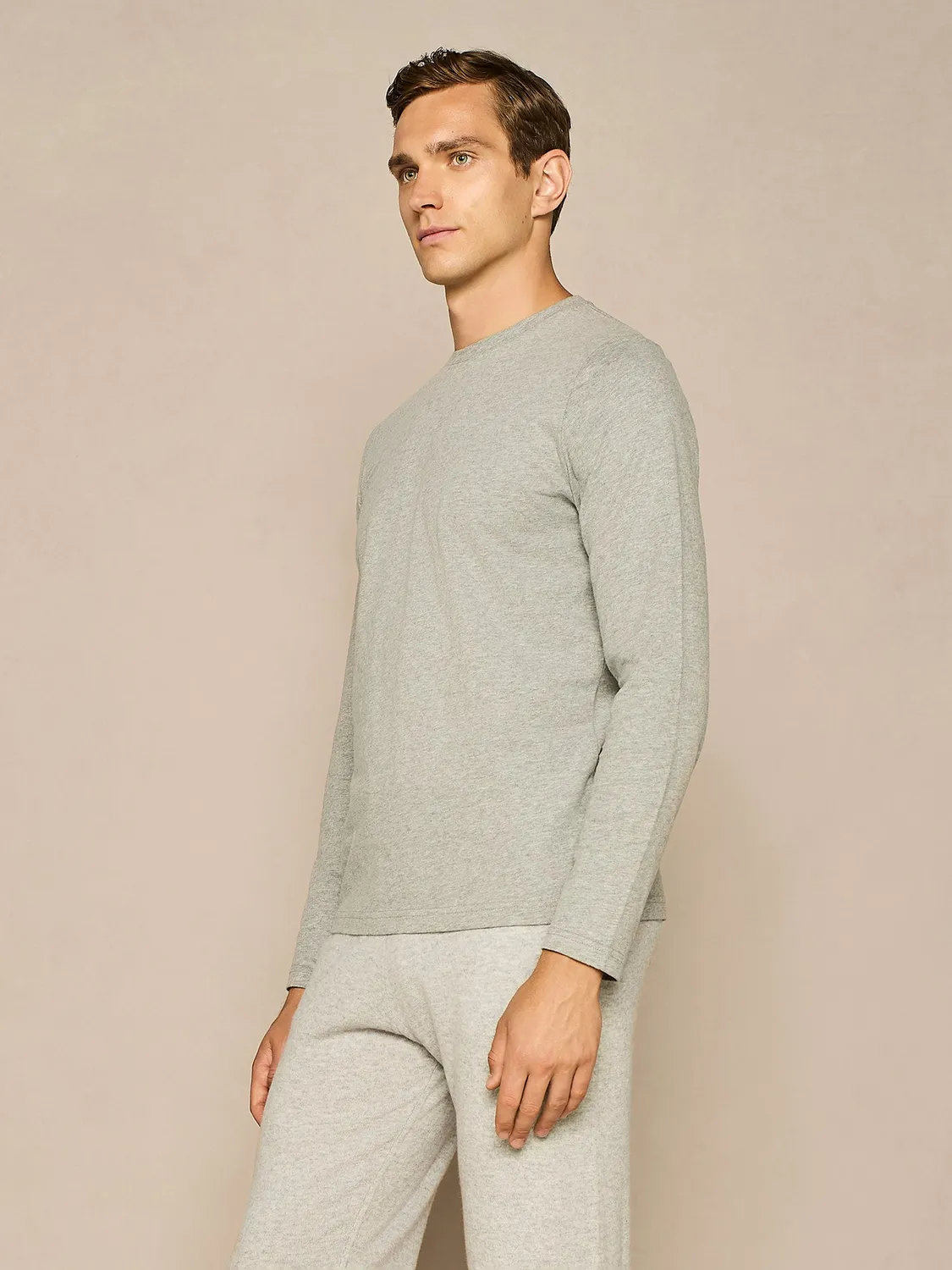 Paul Taylor T-Shirt Manica Lunga Grigio Melange