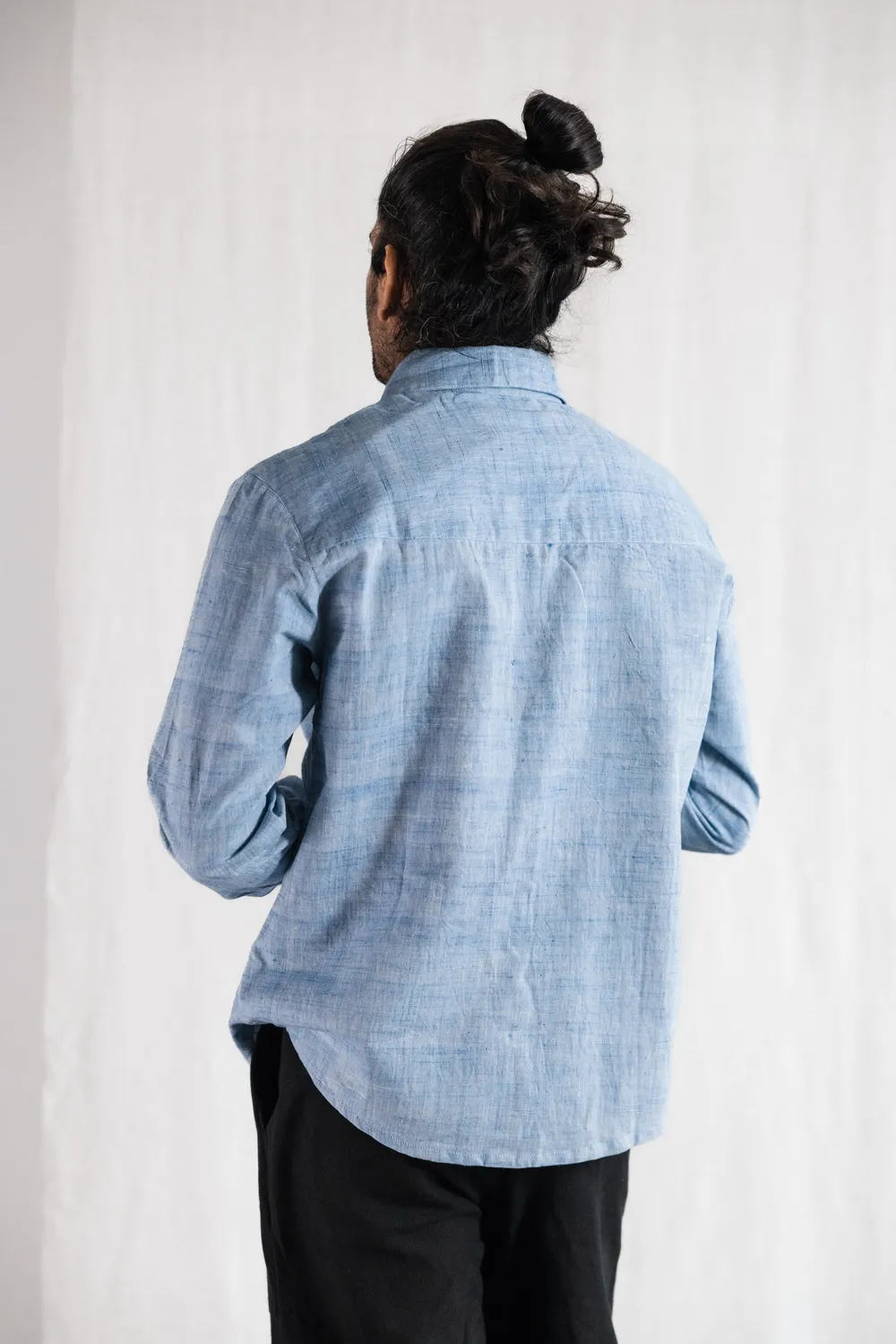 Jyoti - Fair Works Himat camicia cotone azzurro chiaro