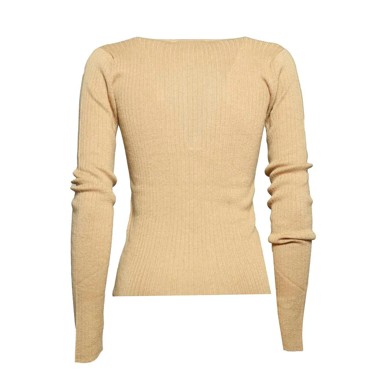 Max Mara Urlo pullover cammello L in seta cashmere
