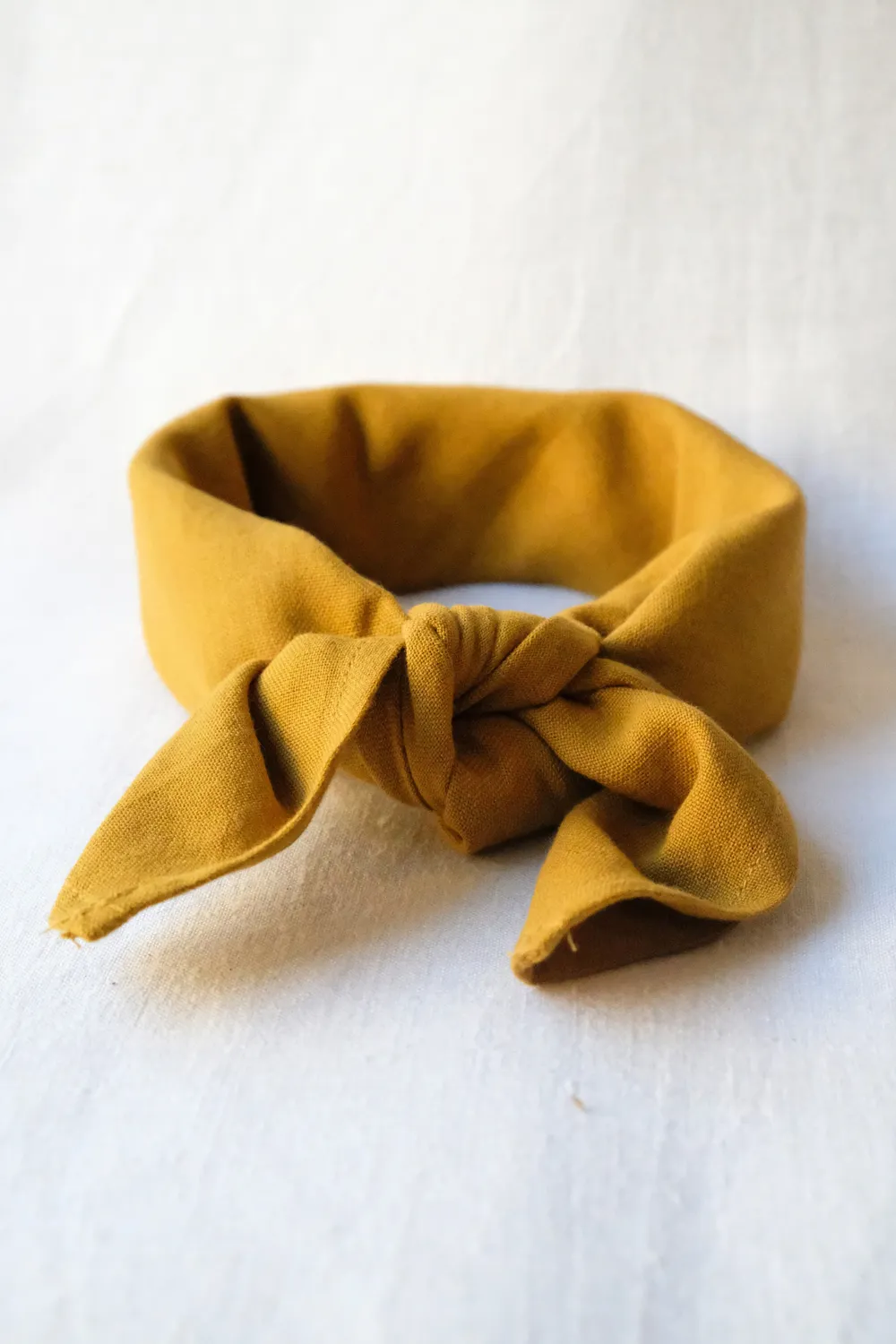 Jyoti Dupatti bandana foulard cotone giallo senape