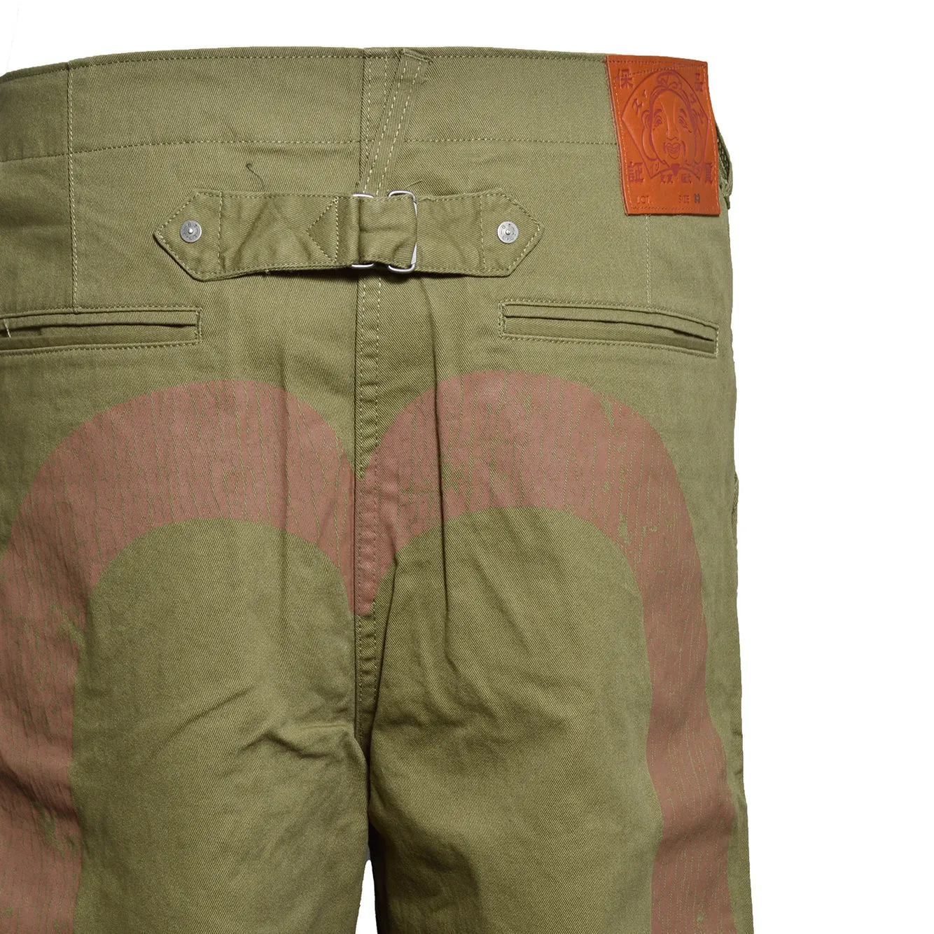 Evisu Daikoku 2ESHTM6PT1214 Pantalone Work Verde Militare