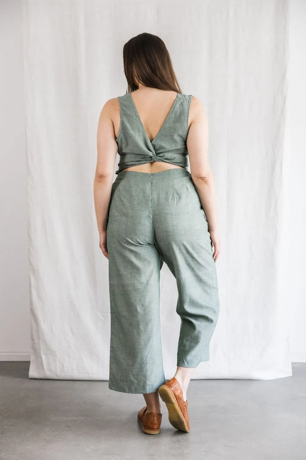 Jyoti Anusha tuta jumpsuit cotone bio eucalipto