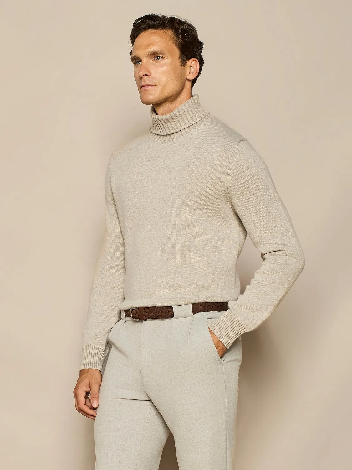 Paul Taylor dolcevita vanisé misto cashmere burro
