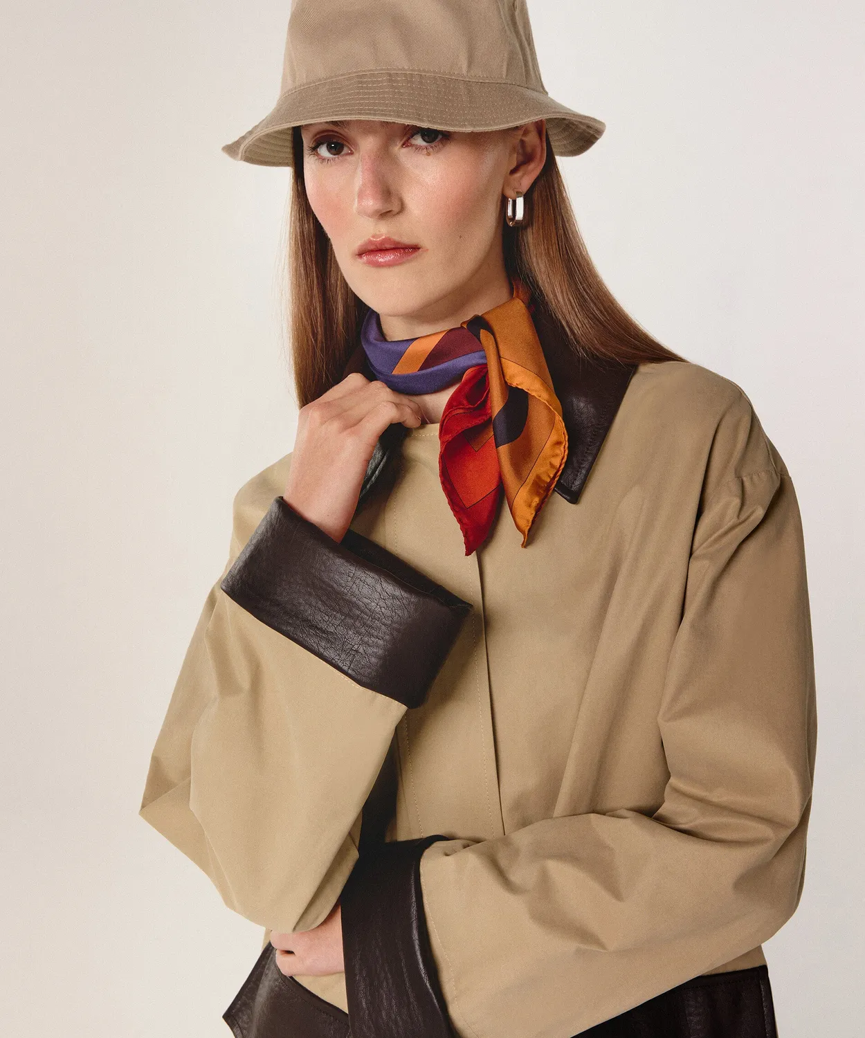 Rodier caschetto bucket beige monogramma unisex